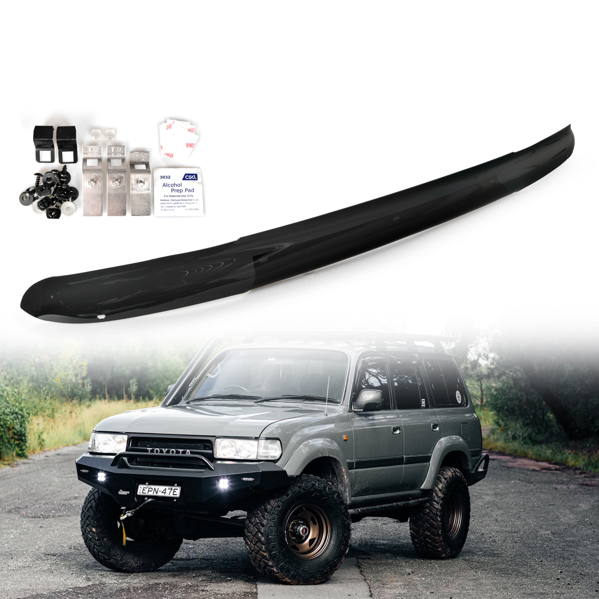 Bonnet Protector Hood Deflector Bug Guard For Toyota Landcruiser 80 Series 90~98