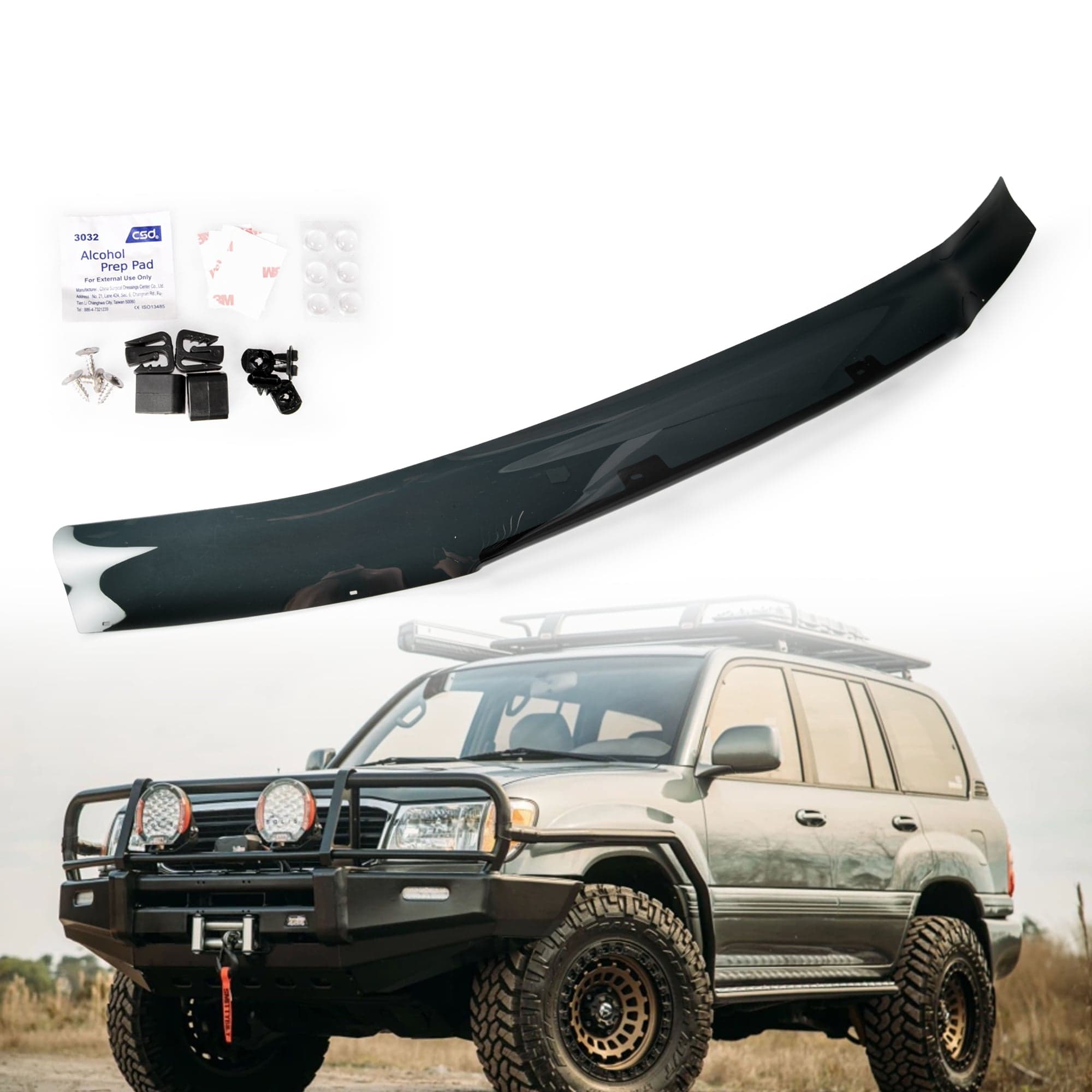 Bonnet Protector Hood Deflector Bug Guard For Toyota Landcruiser 100 Series