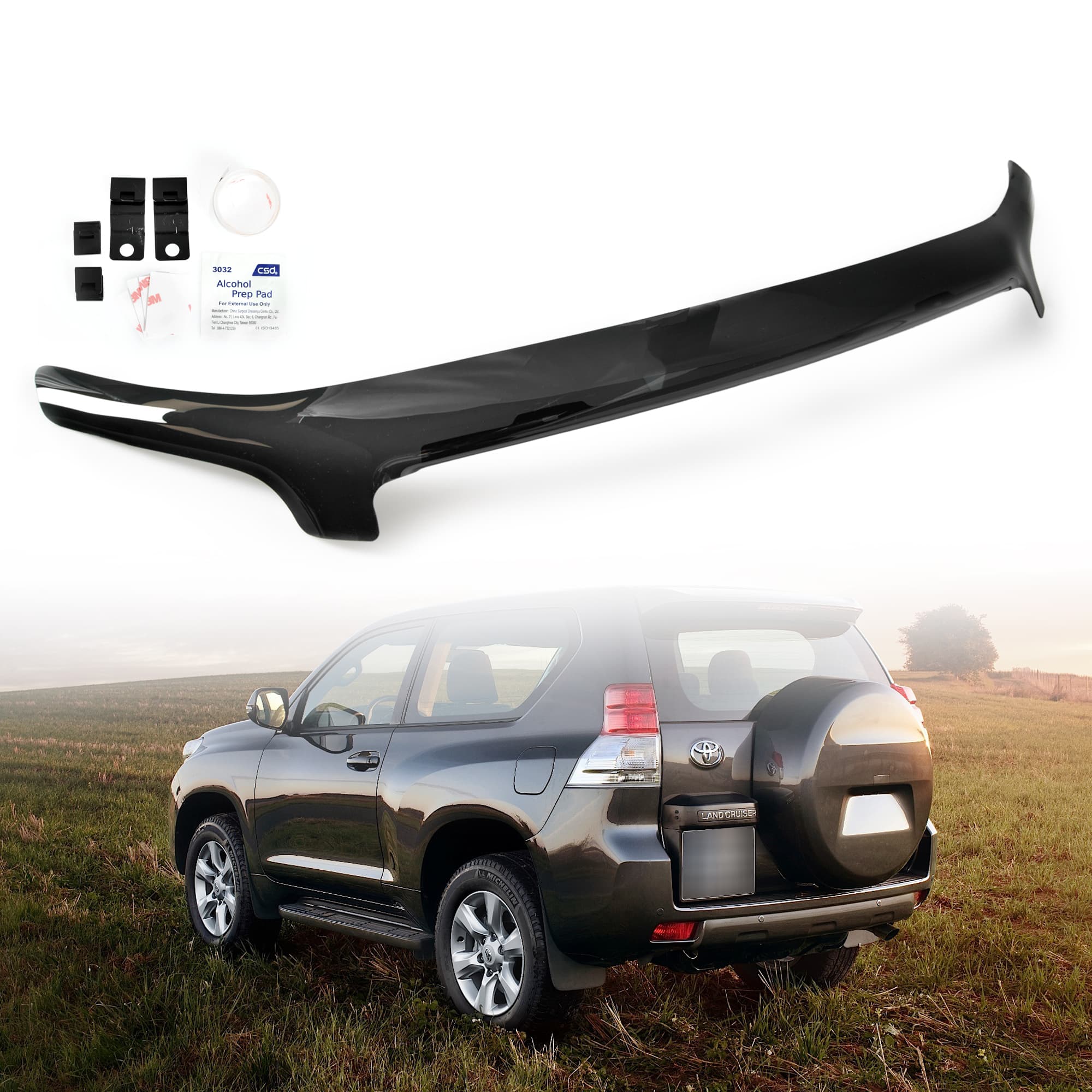 Bonnet Protector Hood Deflector Bug Guard For Toyota Prado J150 Series