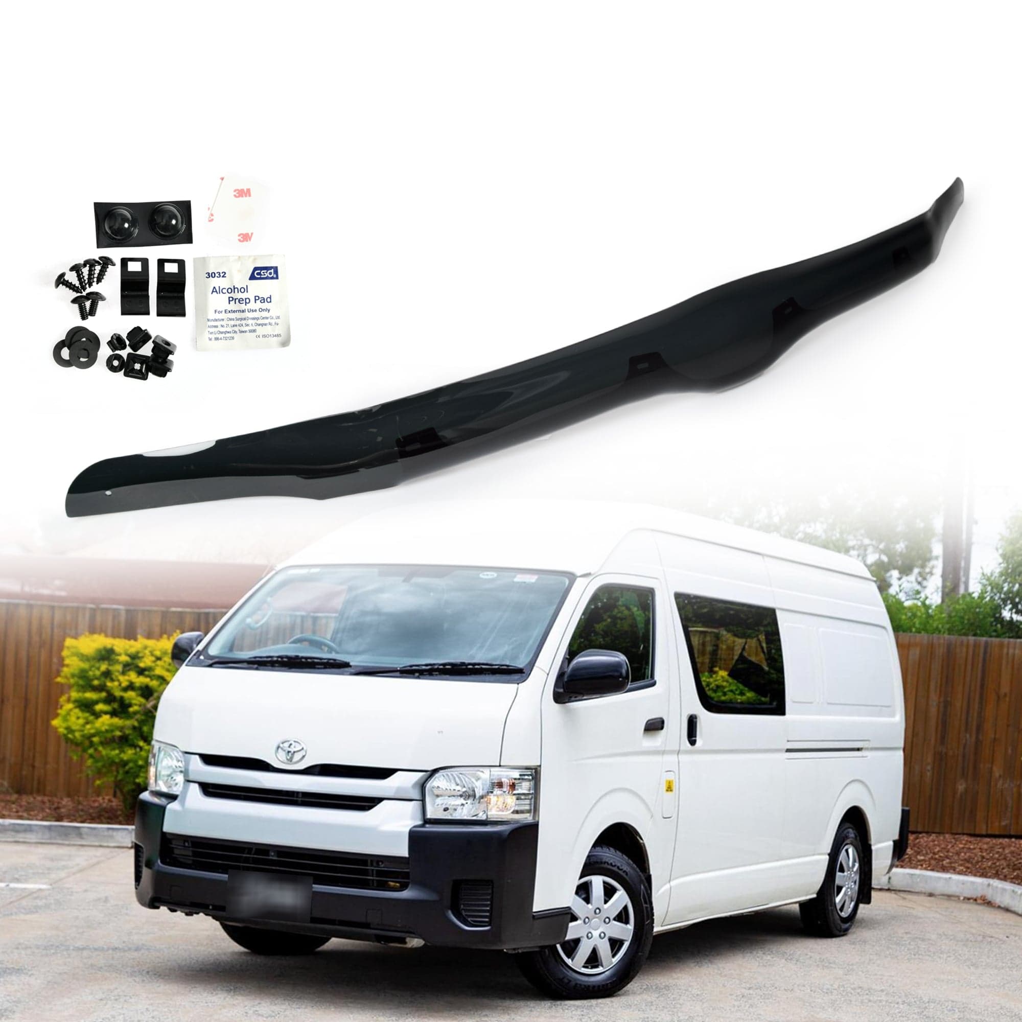 Bonnet Protector Hood Deflector Guard For Toyota Hiace Van 2005~2019 High Roof