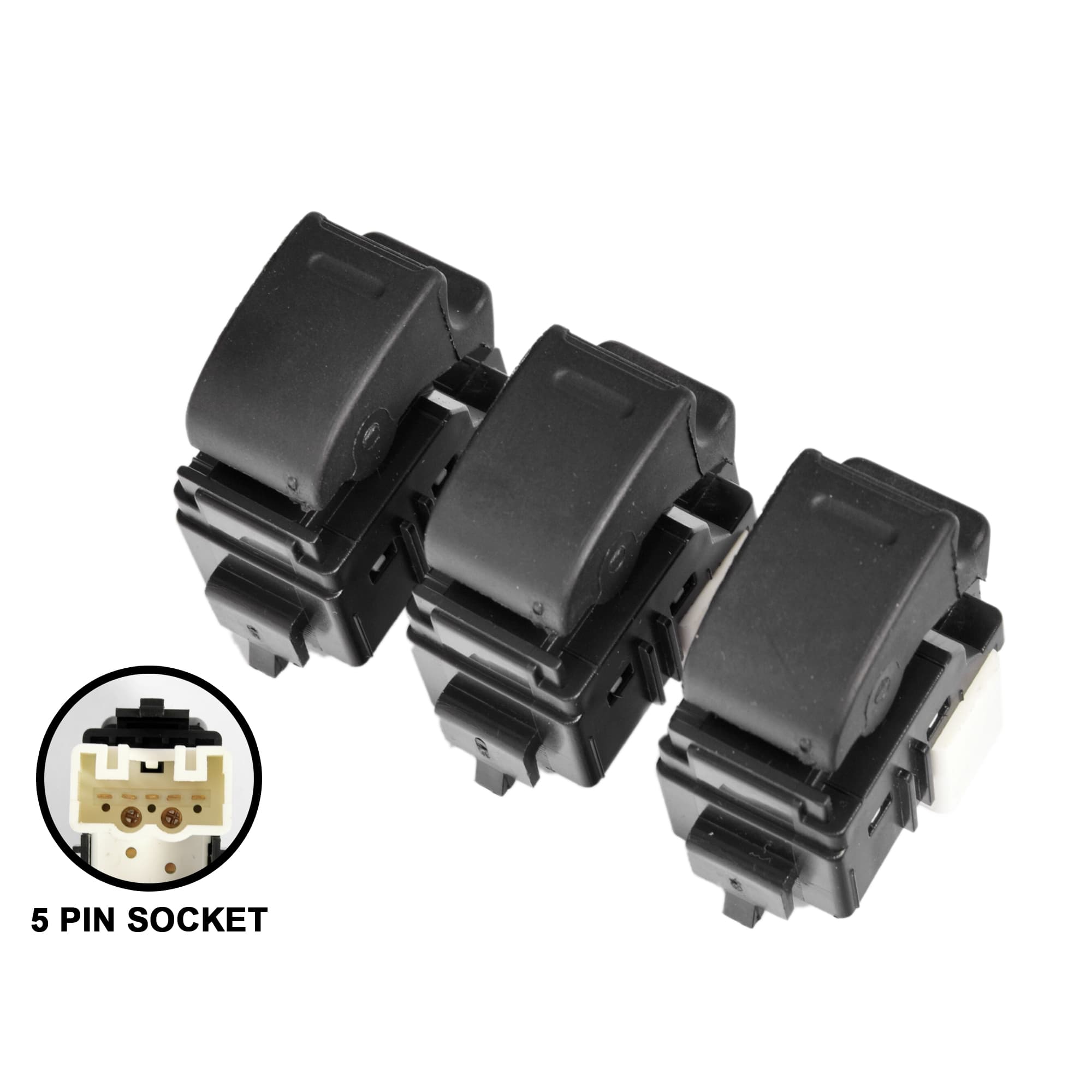 3 x Single Electric Power Window Control Switch For Toyota Prius HW20 03~09