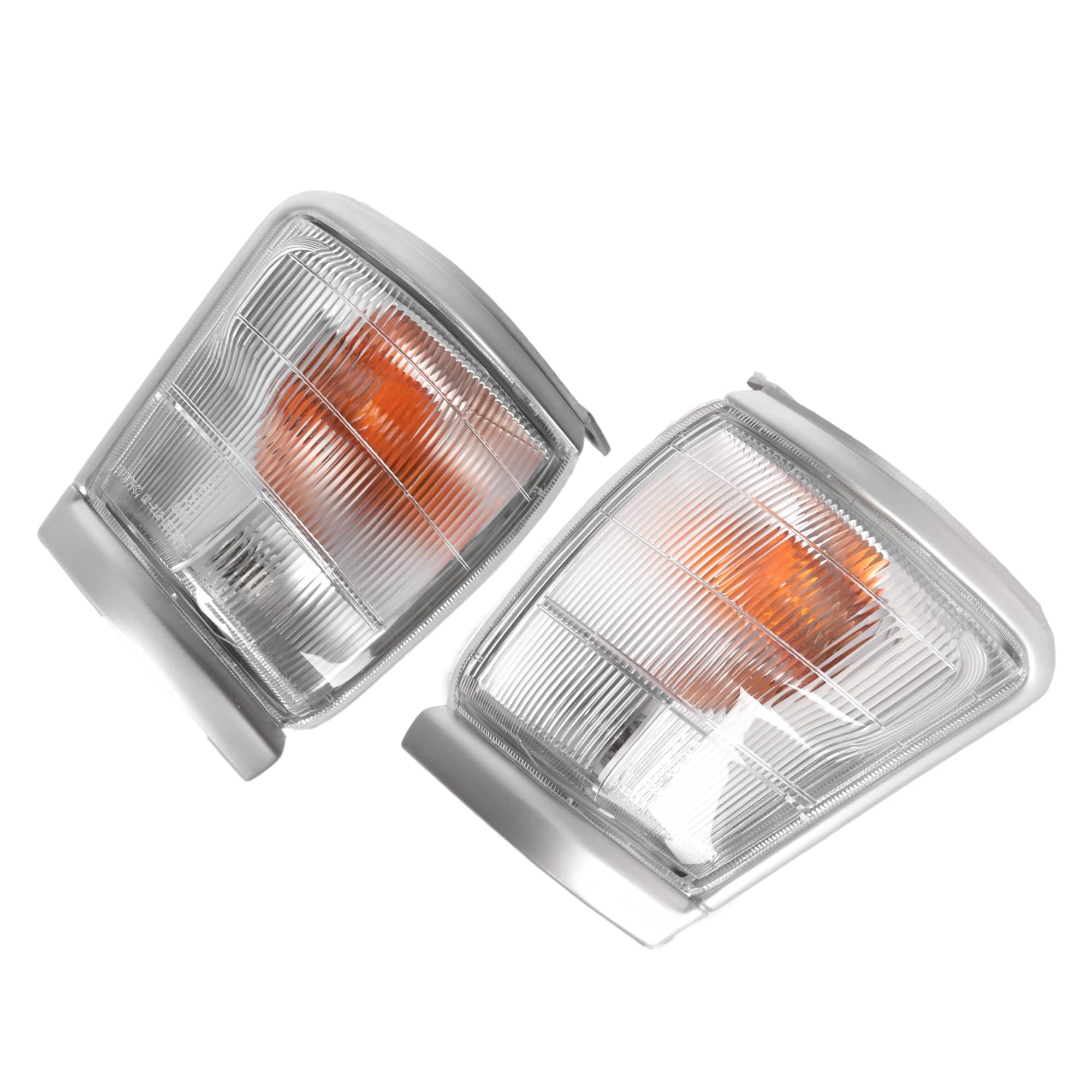 DEPO Pair LH+RH Corner Light Indicator Lamp Grey For Toyota Hilux 1997-2001