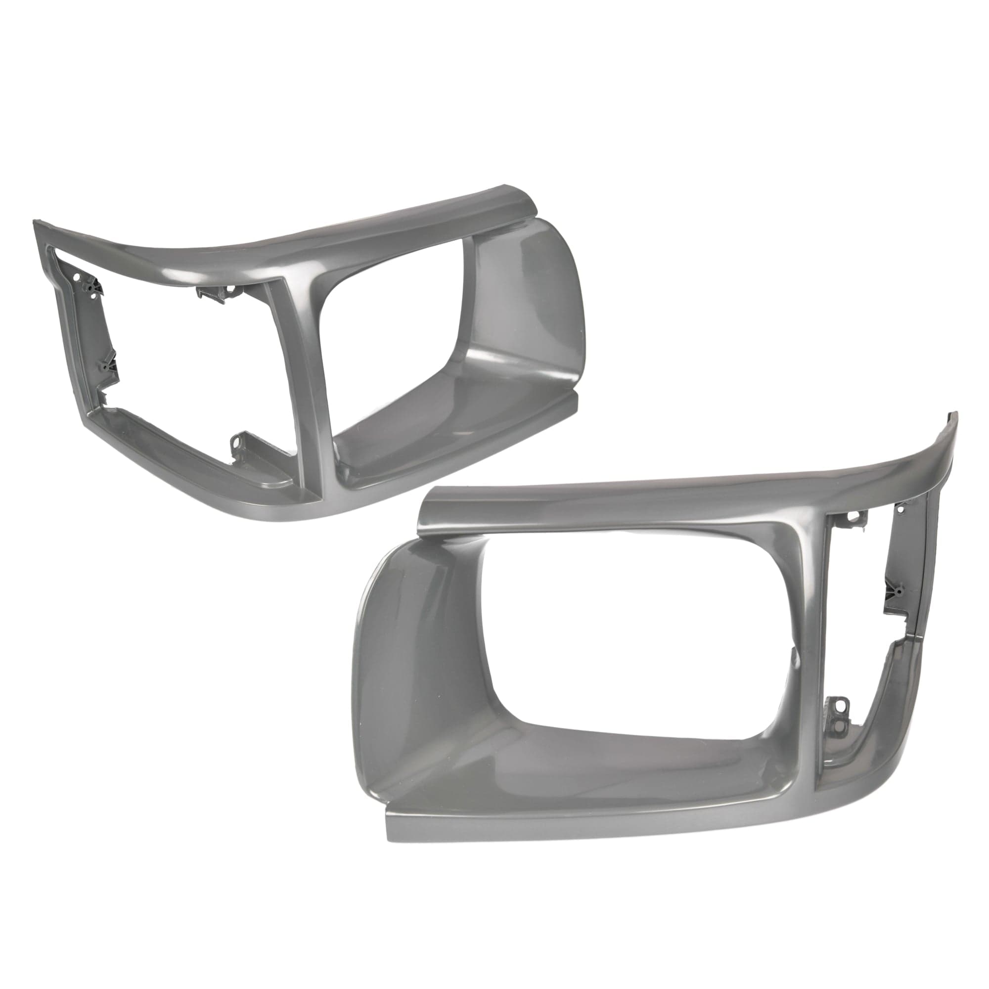 Pair LH+RH Head Light Case Rim Surround L.Grey For Toyota Hiace RZH 1989~1998