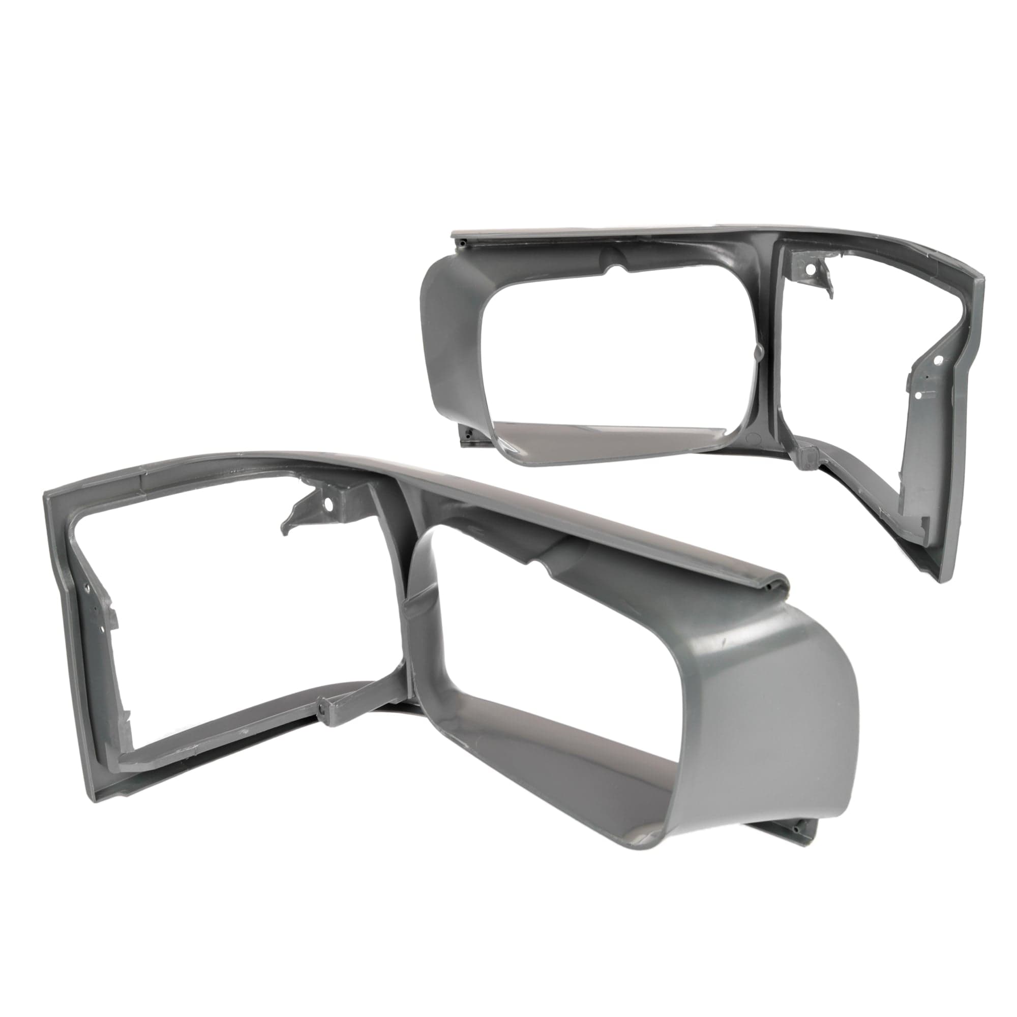 Pair LH+RH Head Light Case Rim Surround L.Grey For Toyota Hiace RZH 1989~1998 view 2
