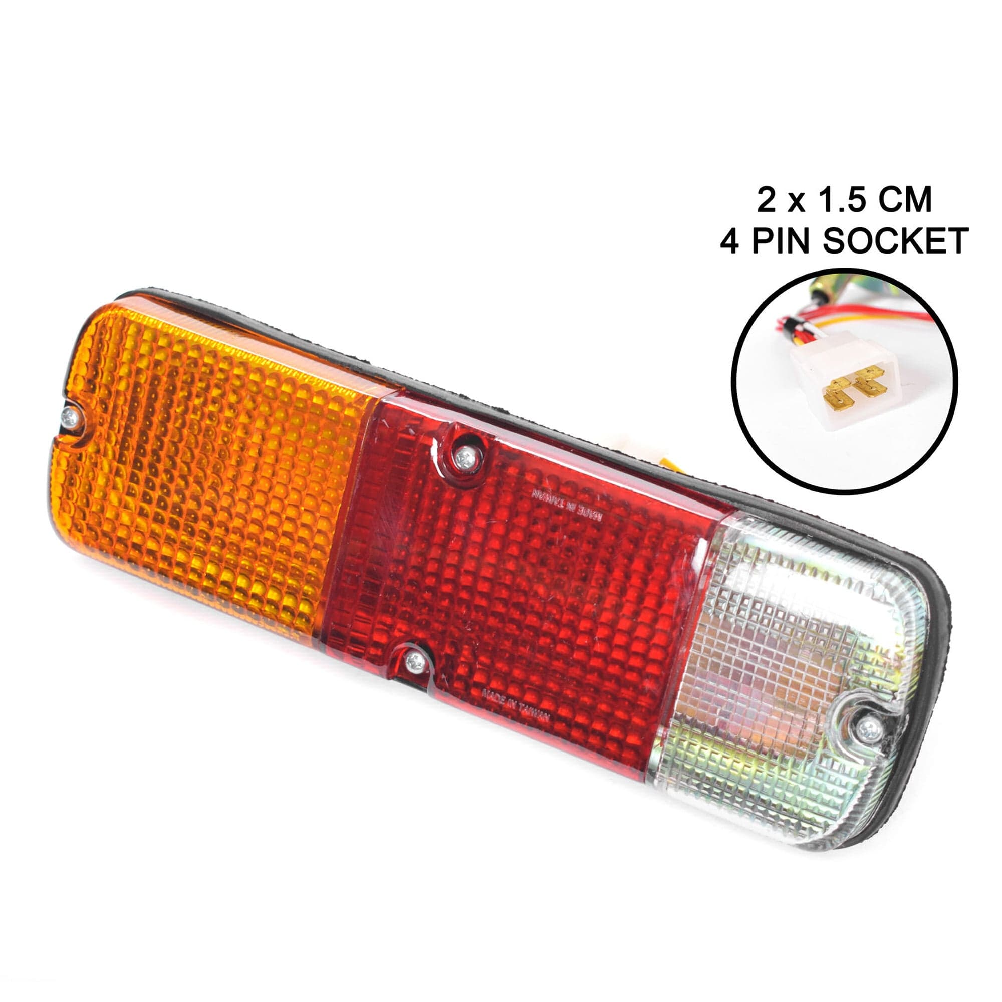 1 x LH=RH Tail Light Lamp 245mm NO Base For Toyota Hilux / Landcruiser 1988-On