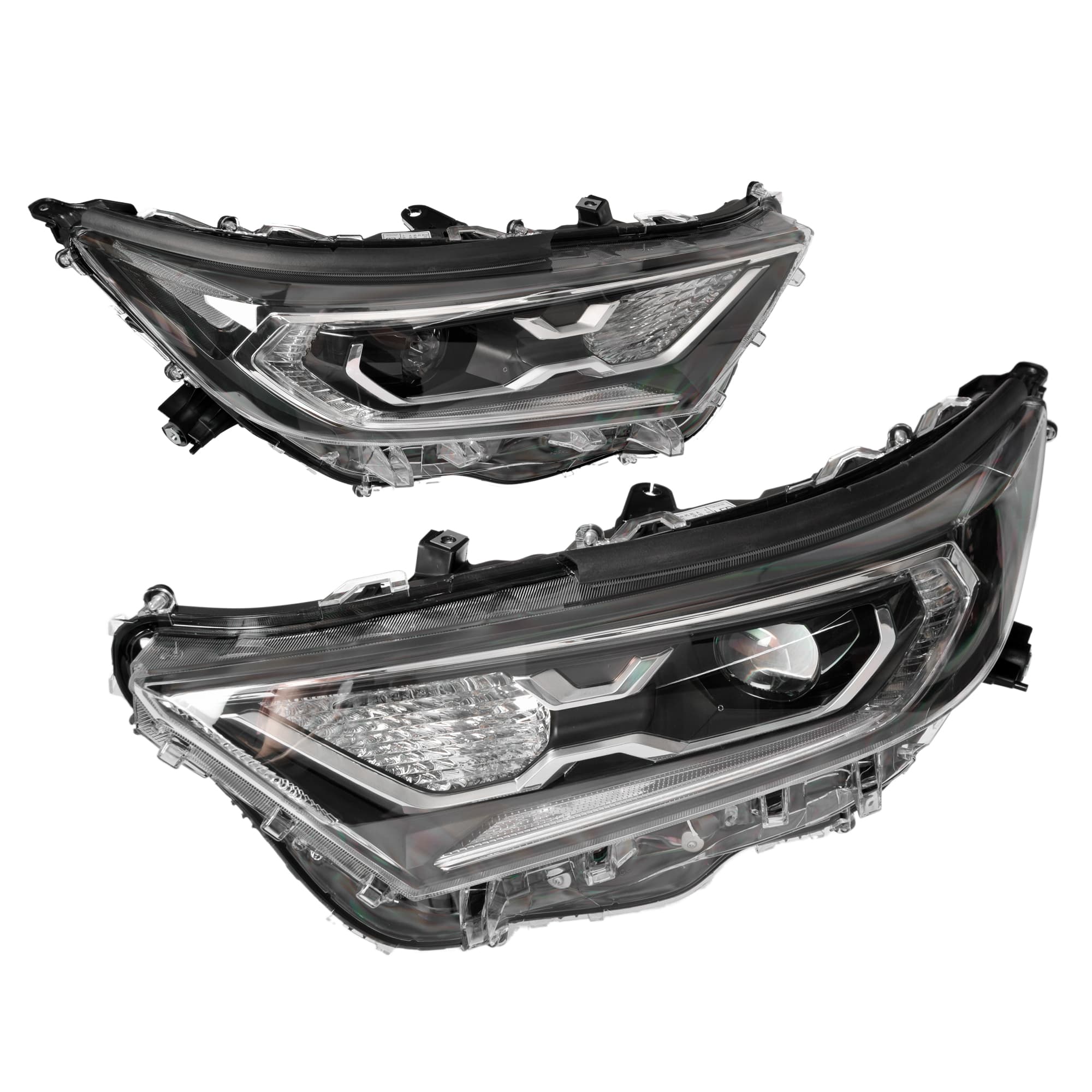 TYC Pair LH+RH Head Light Lamp With LED For Toyota RAV4 Hybrid 18~21 *Emark
