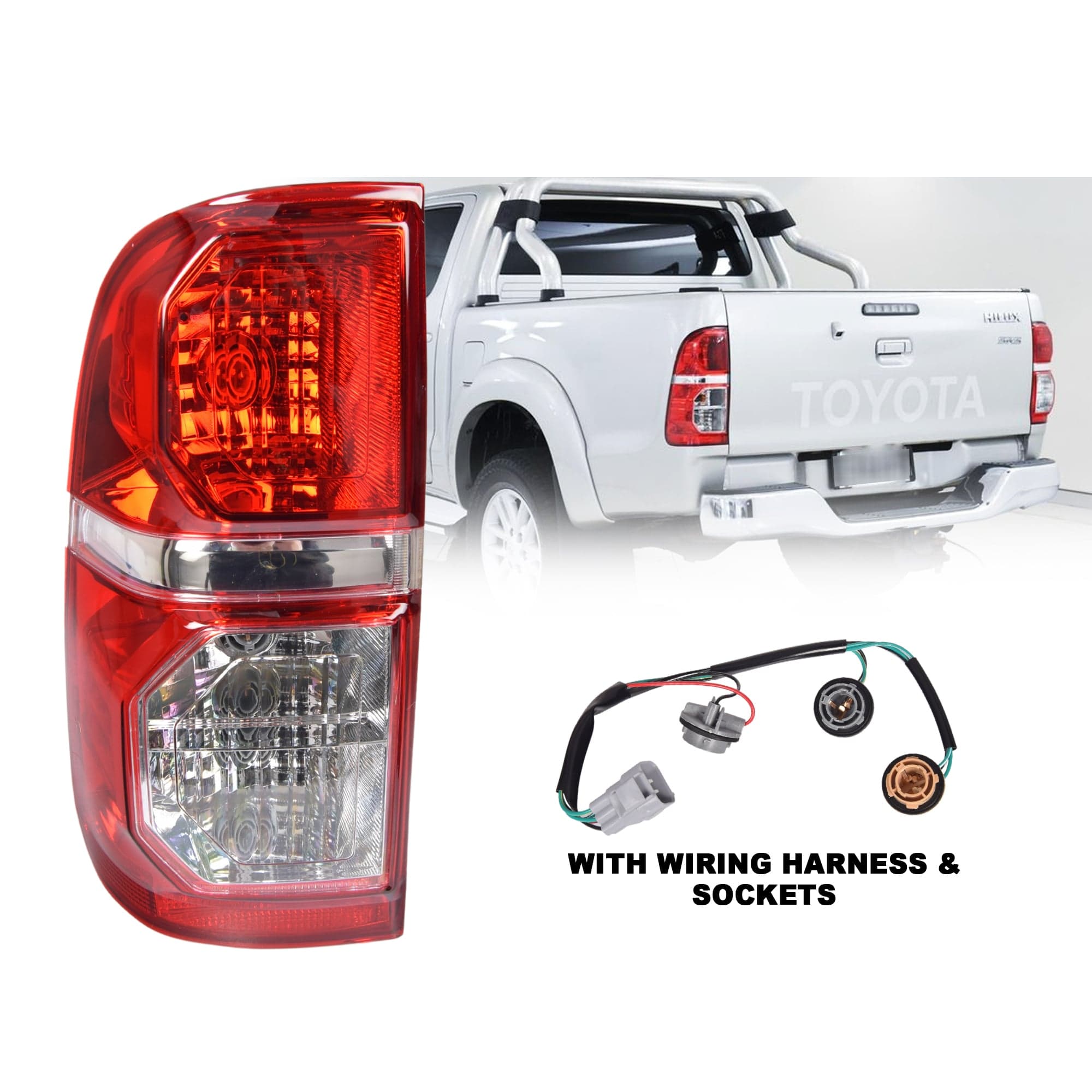LH Left Tail Light Rear Lamp For Toyota Hilux 2WD 4WD Ute