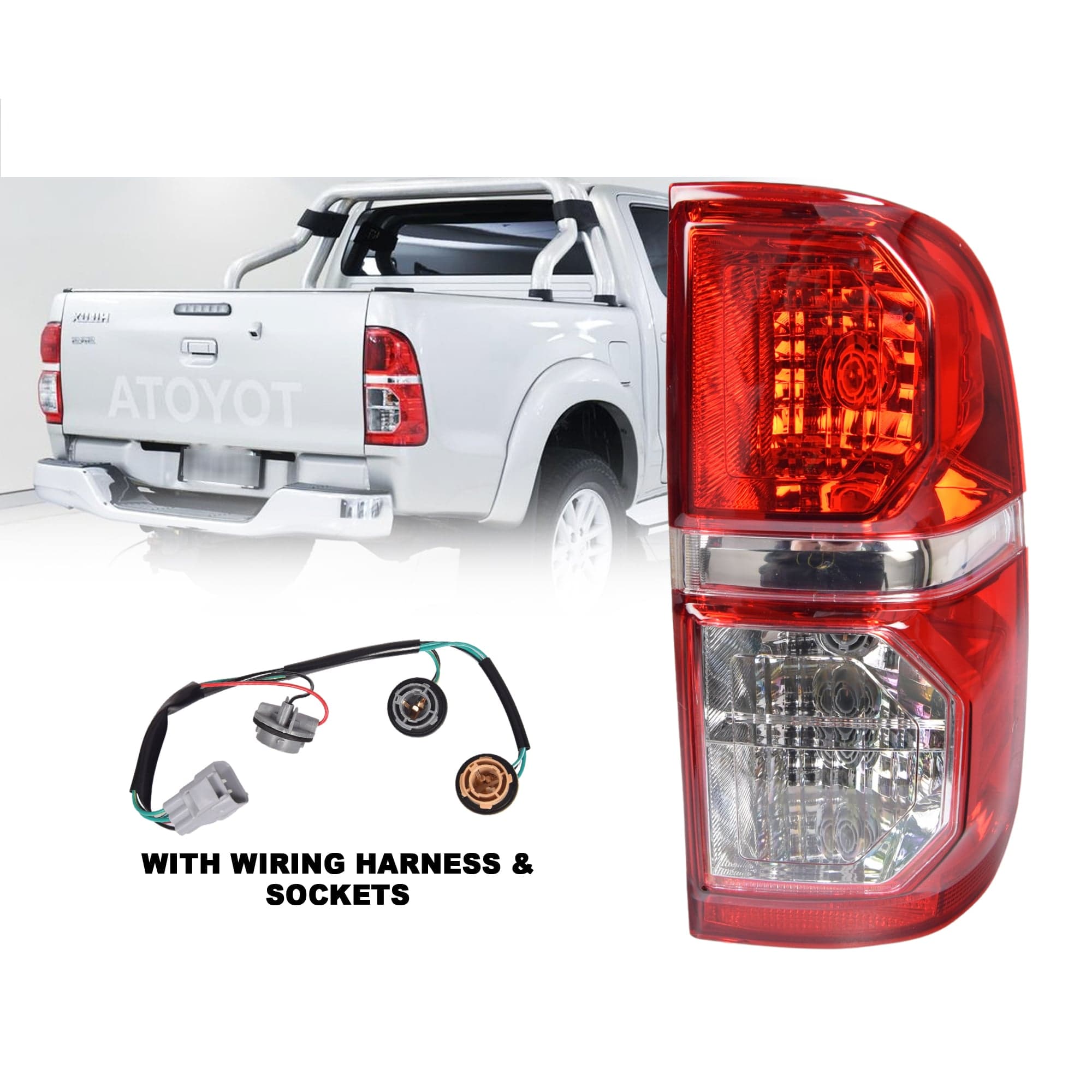 RH Right Tail Light Rear Lamp For Toyota Hilux 2WD 4WD Ute