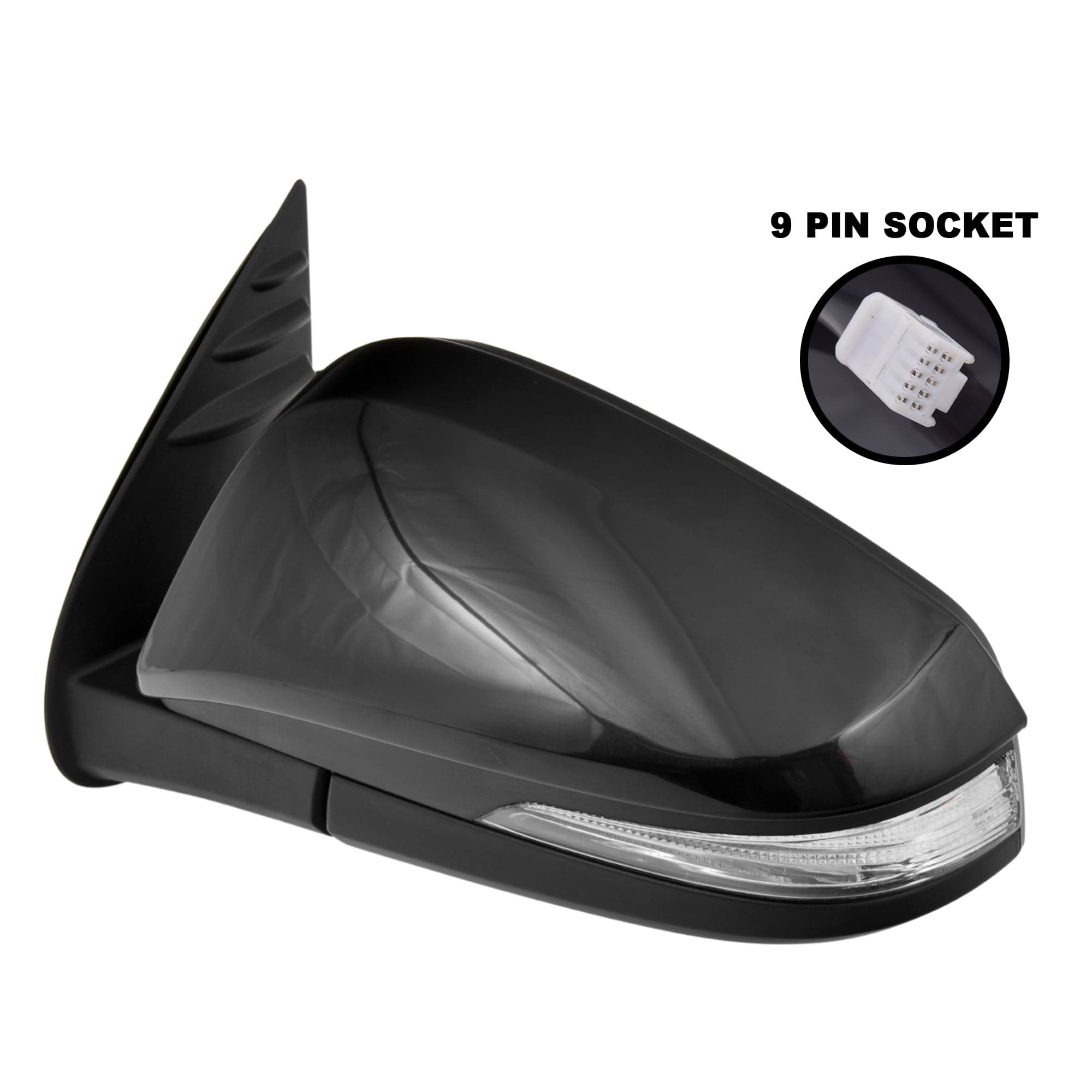 LH Left Electric Door Mirror 9 Pin W/ Puddle Light For Toyota Fortuner 2015~On