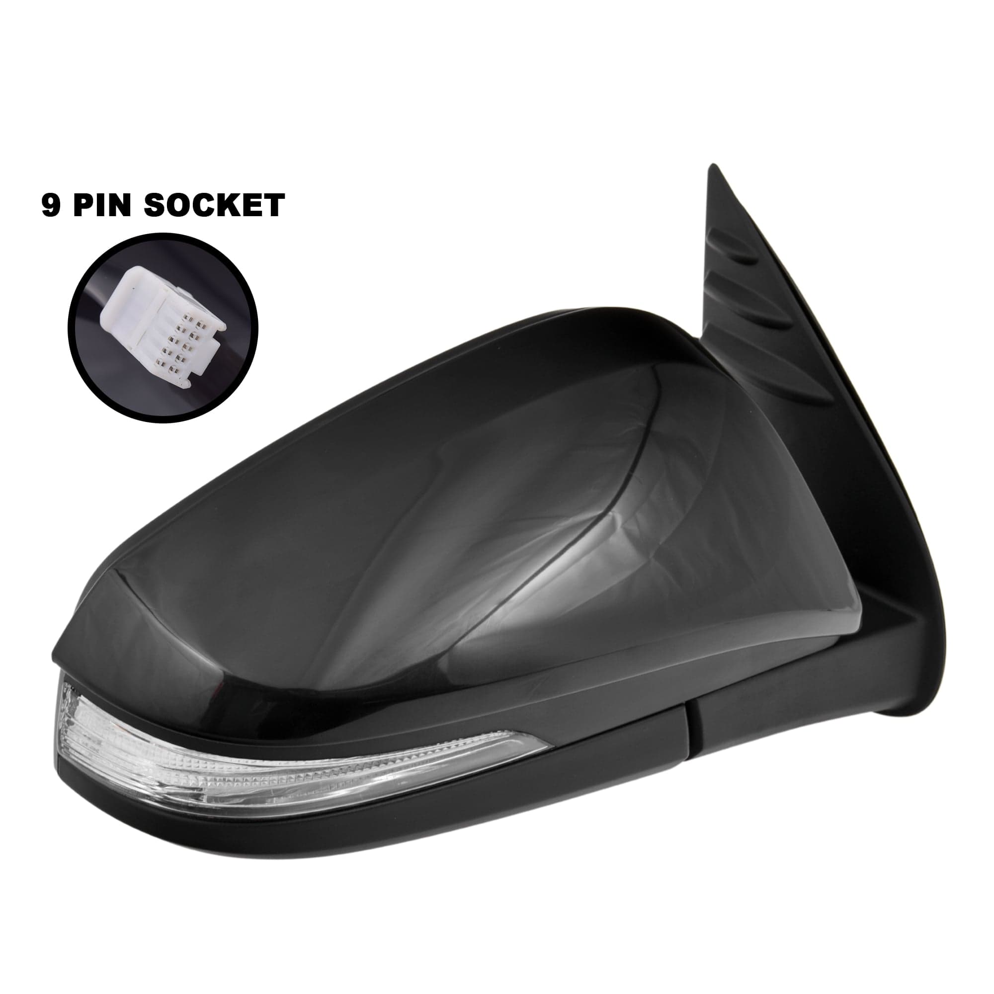 RH Right Electric Door Mirror 9 Pin W/ Puddle Light For Toyota Fortuner 2015~On