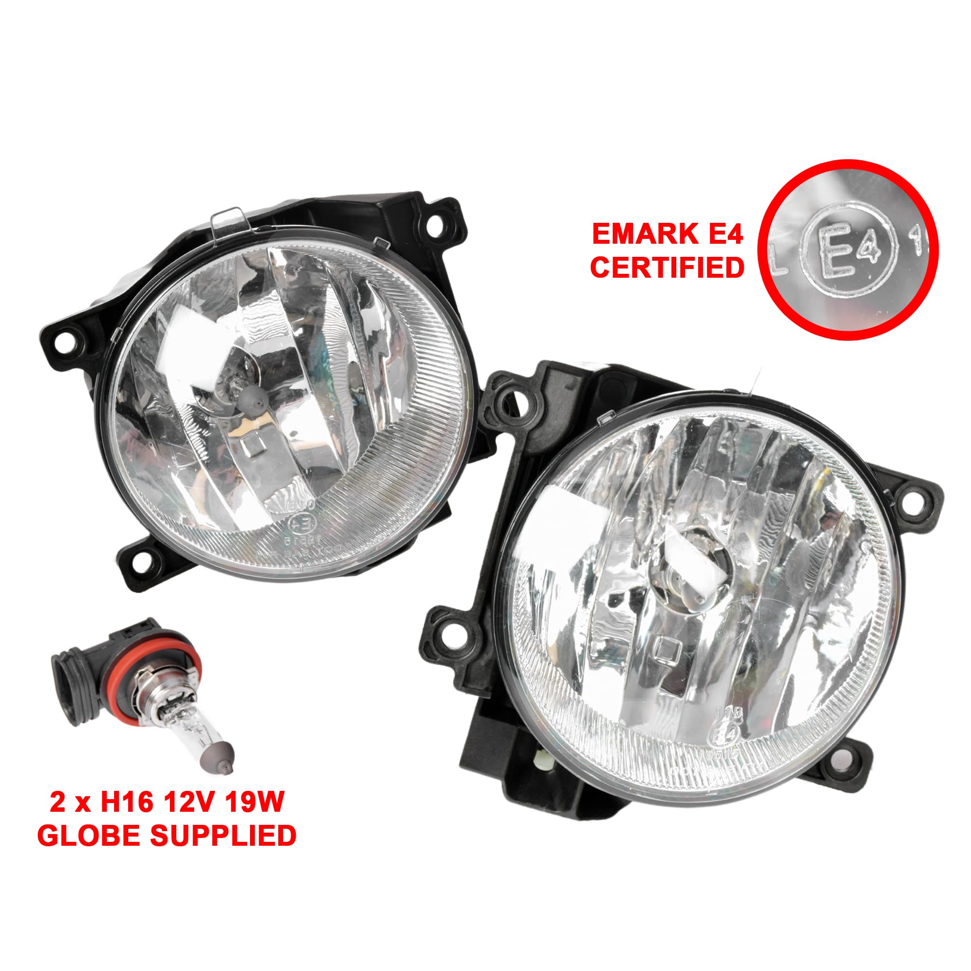 Pair LH+RH Fog Light Spot Driving Lamp For Toyota Landcruiser 200 Series 12~15