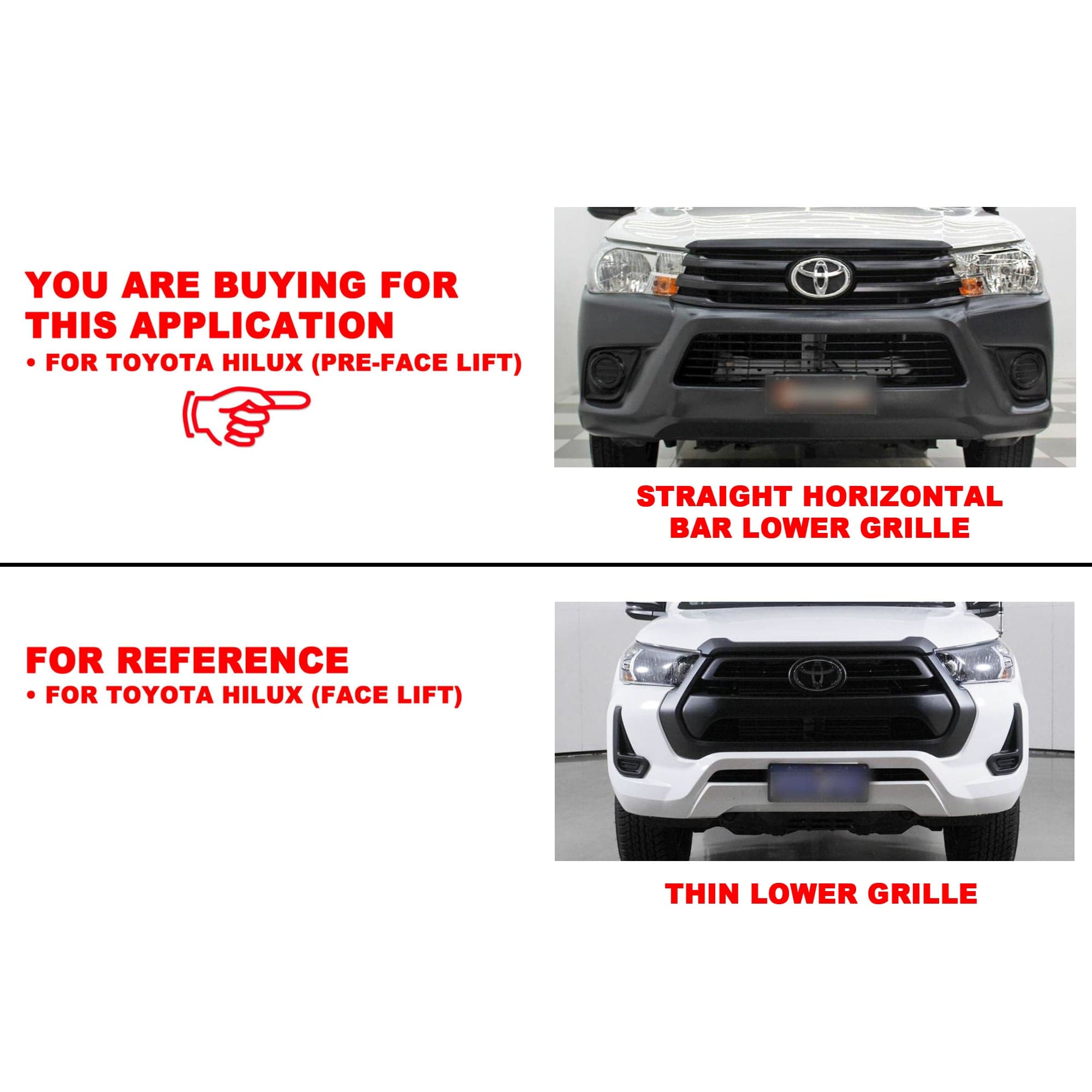 Front Bumper Bar Grille Lower Insert Mesh For Toyota Hilux Workmate view 2