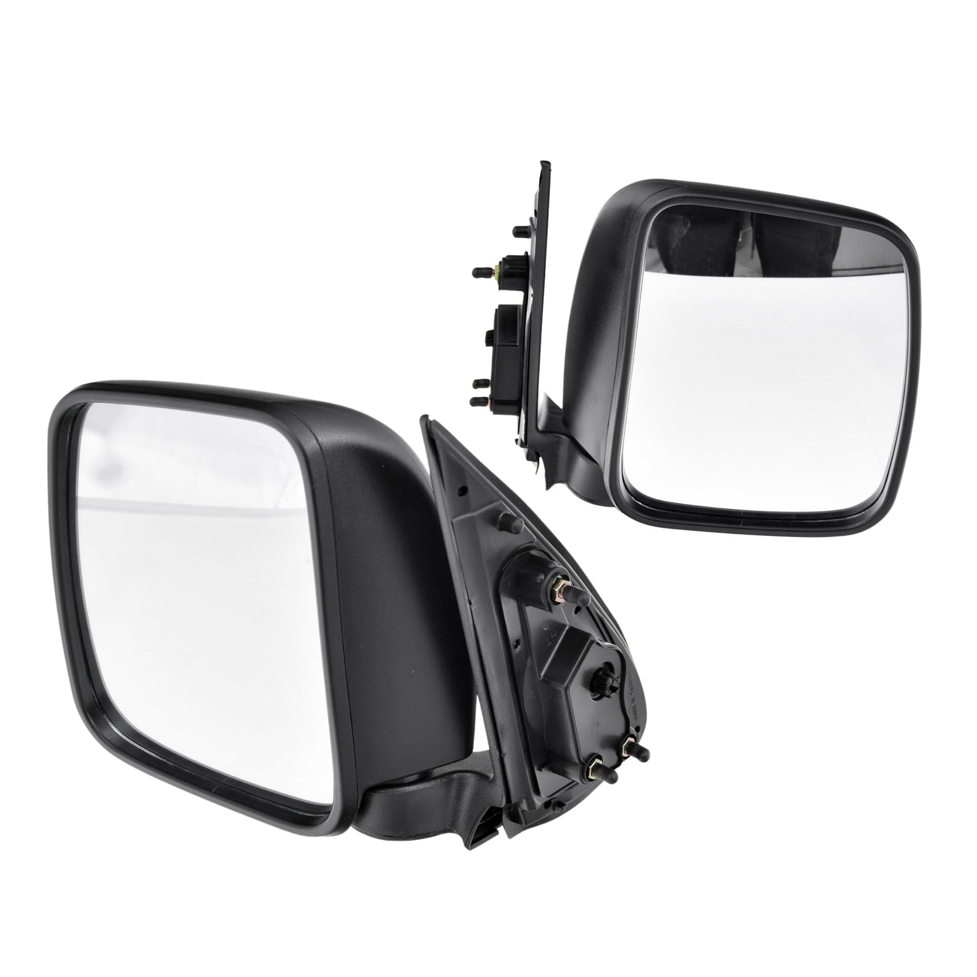 Set Pair LH+RH Manual Door Mirror For Toyota Hiace Van Bus view 2