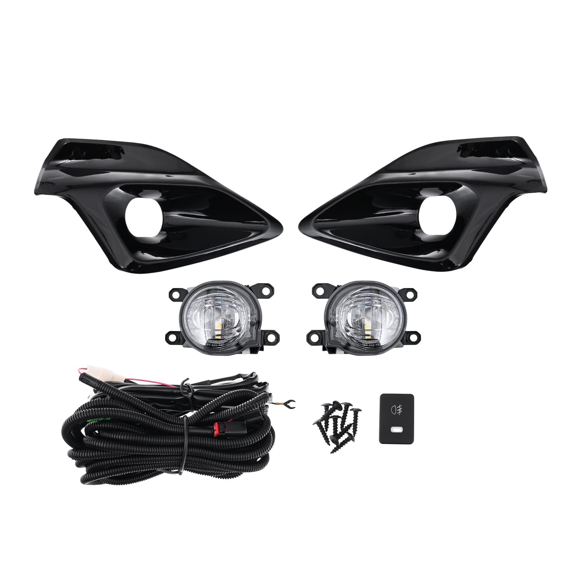 Full LED Fog Light Spot Driving Lamp KIT For Toyota Hilux GR Sport view 2