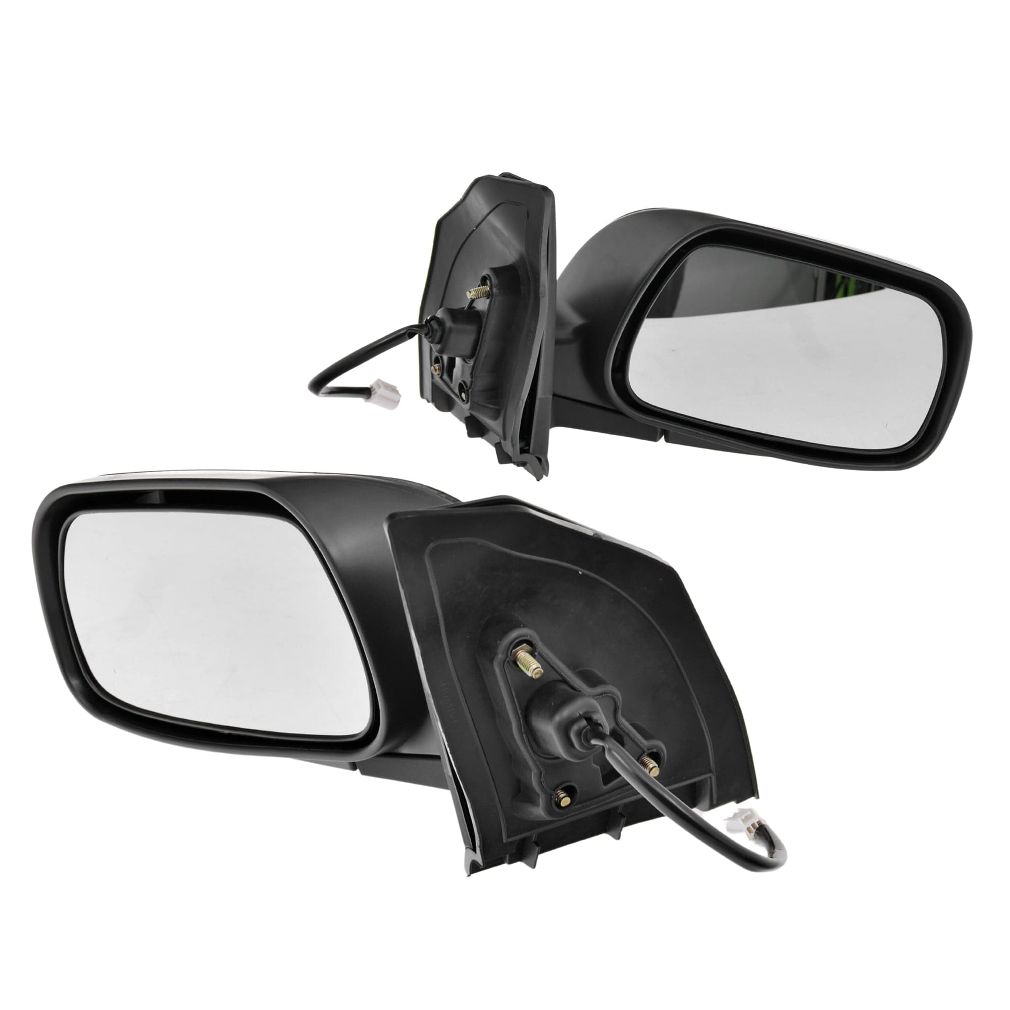 TYC Pair LH+RH Electric Door Mirror 3Pins For Toyota Corolla ZZE122 00~04 *Emark view 2