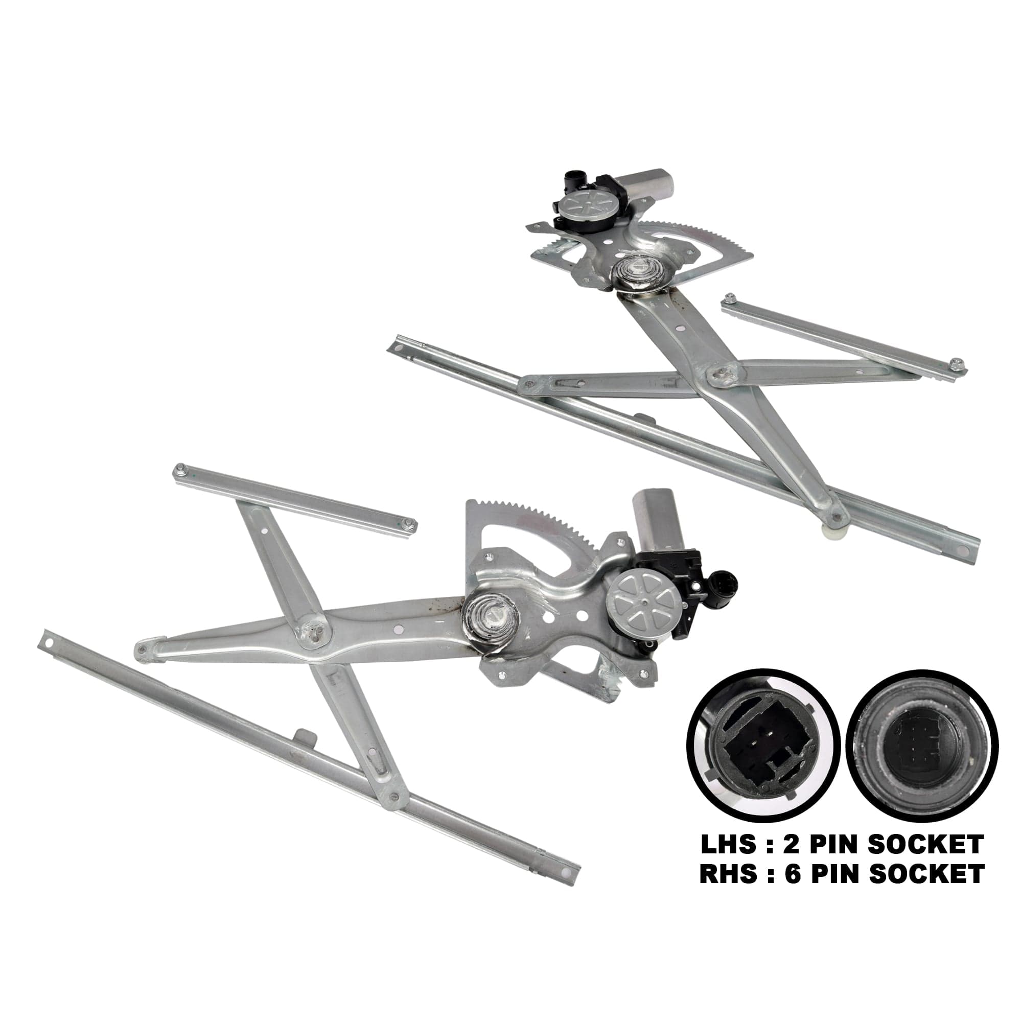 FRONT Pair LH+RH Window Regulator With Motor For Toyota RAV4 ACA20 00~05 3 Door