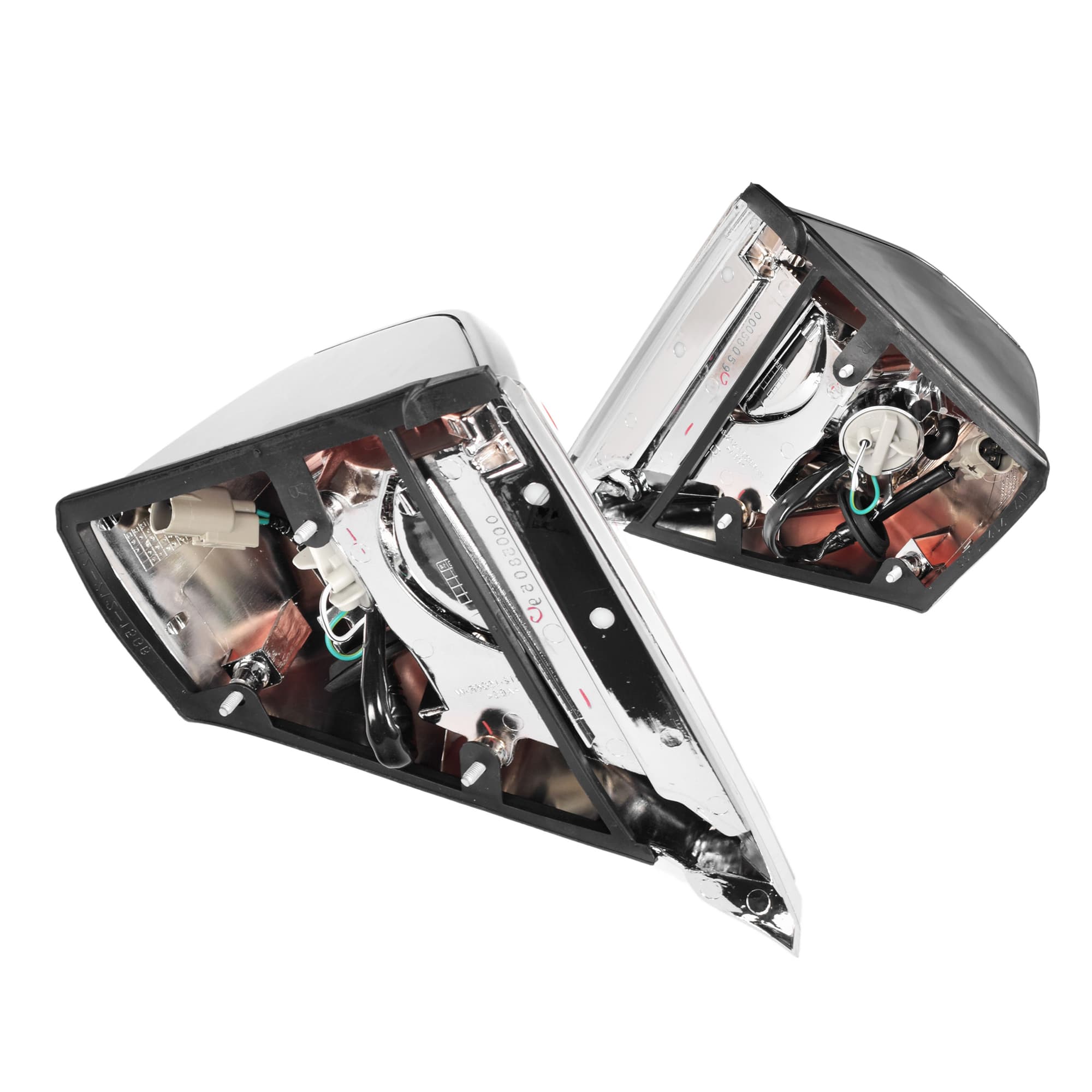 Pair LH+RH Corner Light Indicator Lamp Chrome For Toyota Landcruiser J70 99~07 view 2