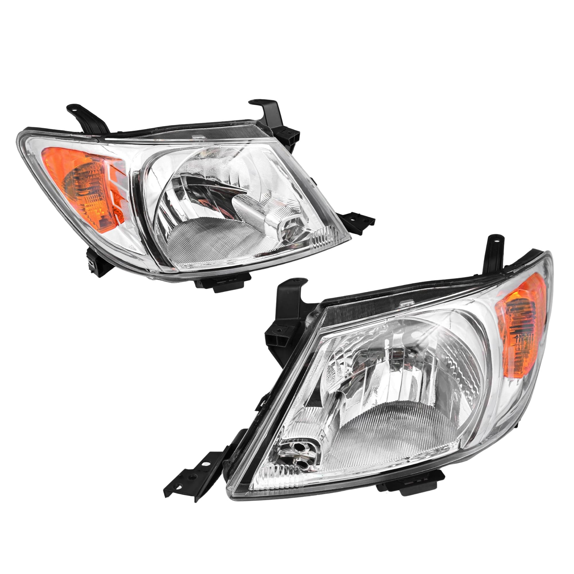 Pair LH+RH Head Light Front Lamp For Toyota Hilux Ute 2005~2008 2WD 4WD