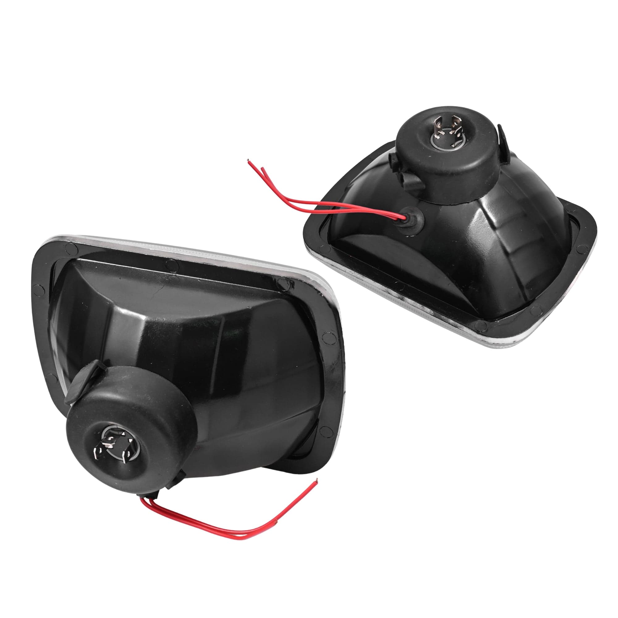 Pair Glass Lens Clear Head Light Lamp + LED Globes For Toyota Hilux 1980~2005 view 2
