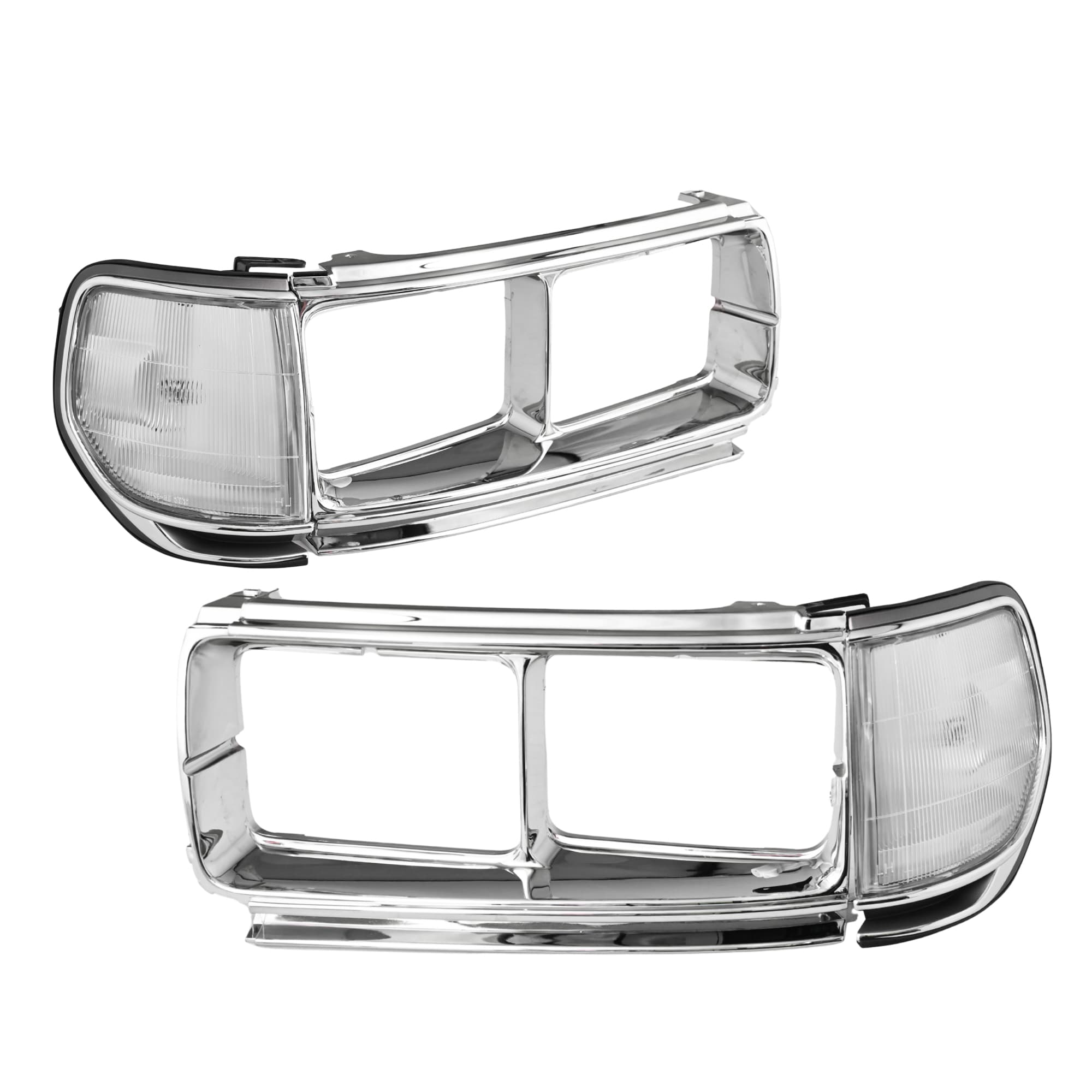 Pair LH+RH Headlight Rim + Corner Light For Toyota Landcruiser FJ80 90-98 GXL