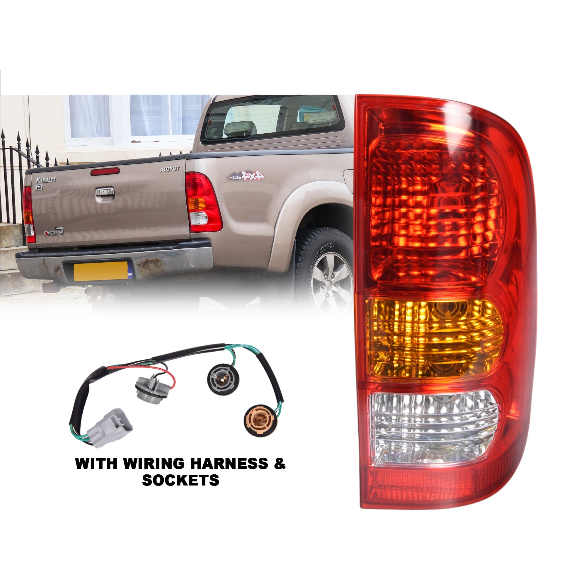 RH Right Hand Tail Light Rear Lamp Assembly For Toyota Hilux Ute