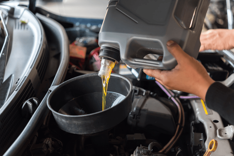 Why does motor oil become like grease?