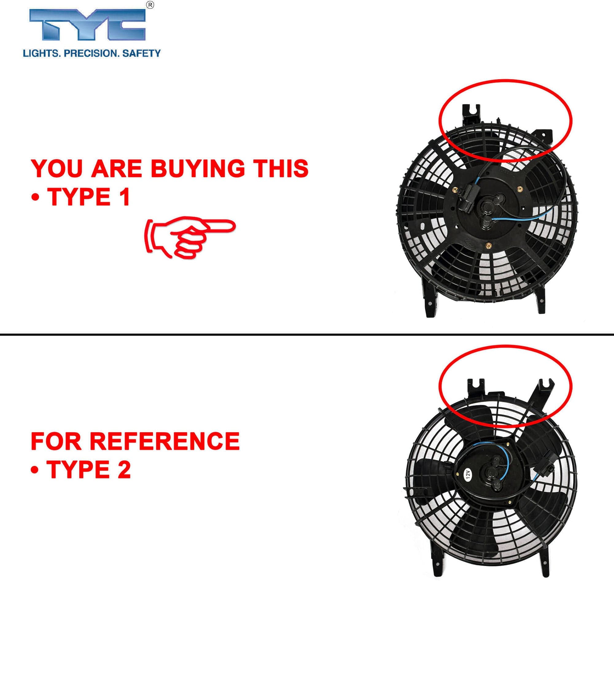 AC A/C Air Condenser Fan Assembly For Toyota Corolla AE101 AE102 94~99 Type 1 view 2