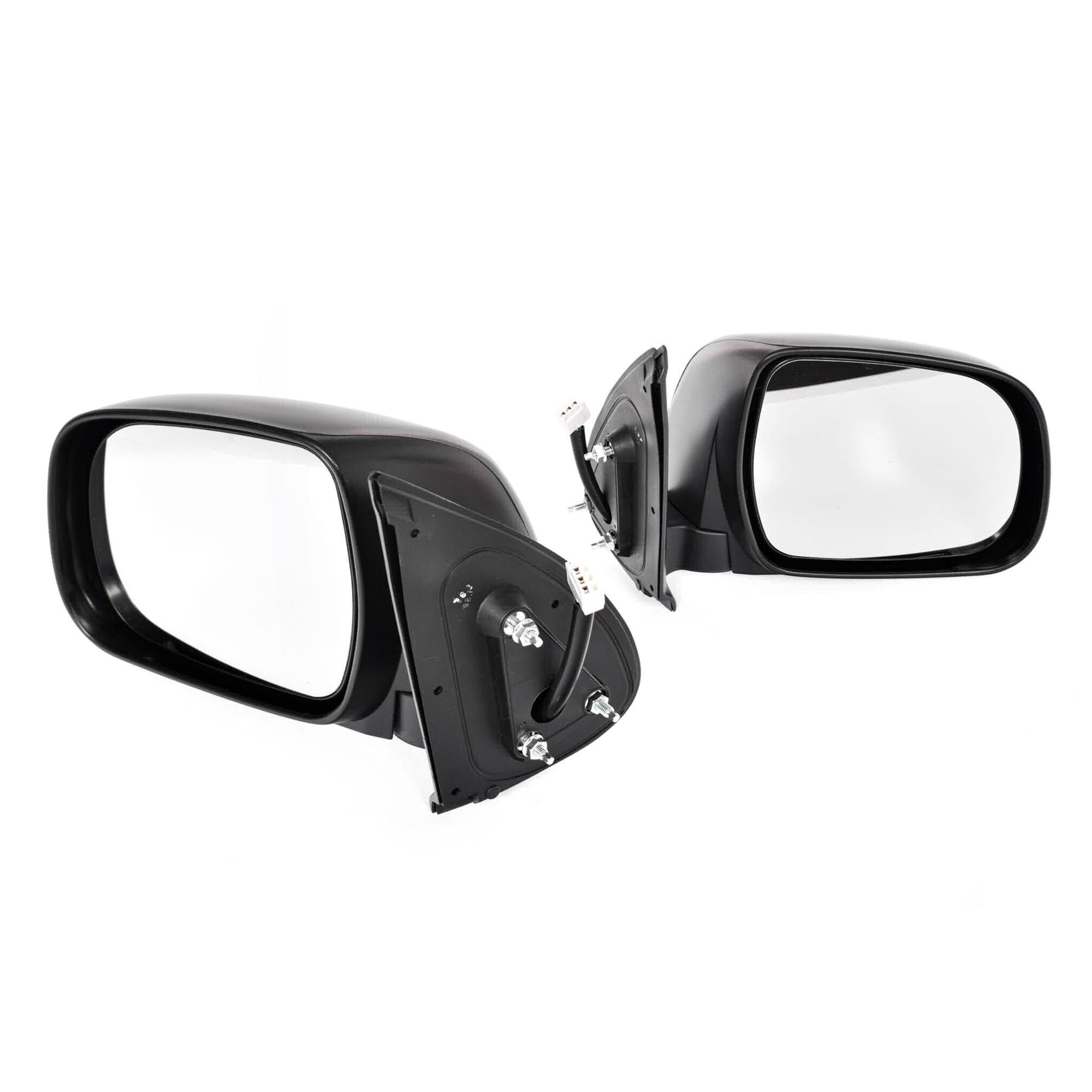 TYC Pair LH+RH Electric Door Mirror Black For Toyota Hilux Ute 05~15 *Emark view 2