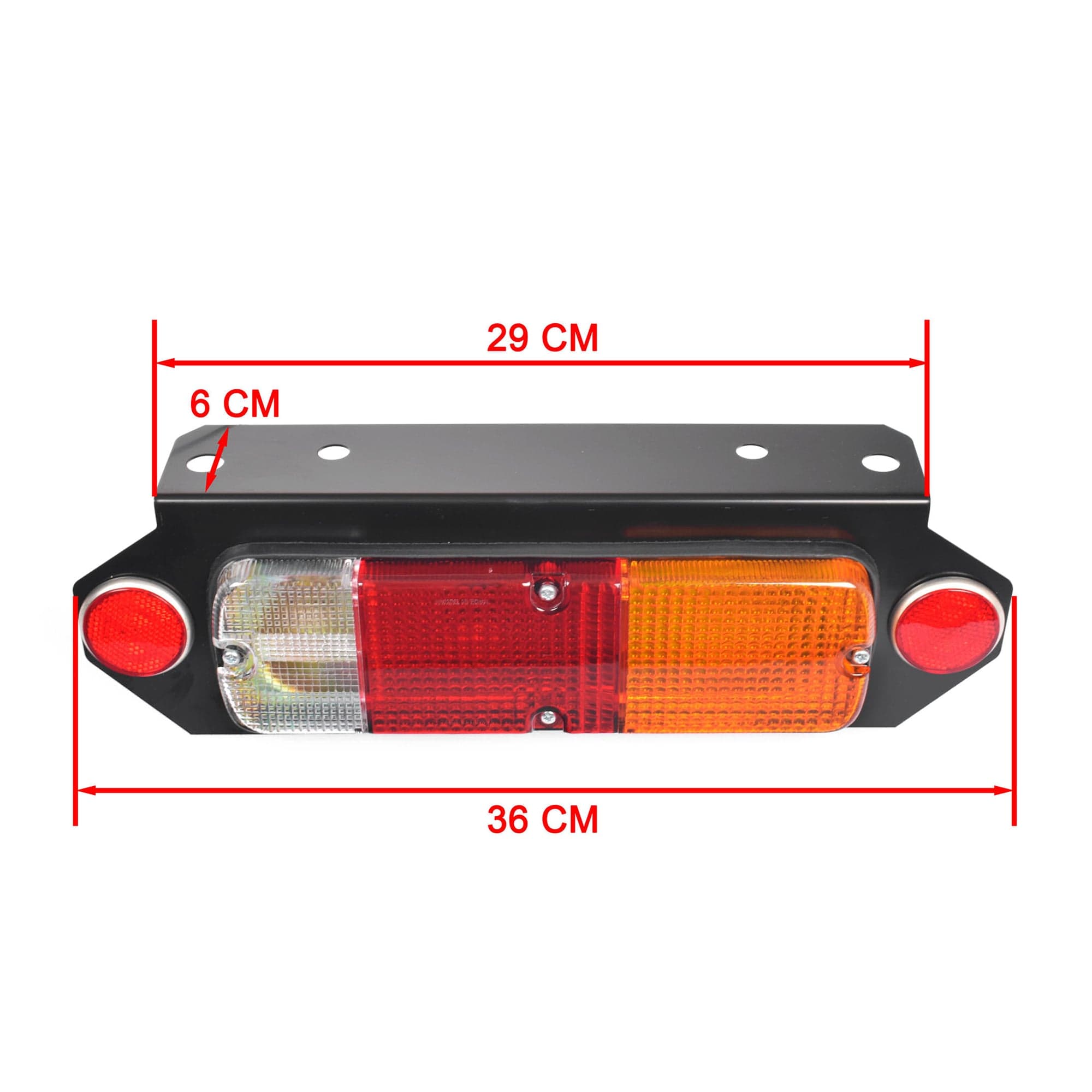 Pair LH=RH Tail Light Lamp 245mm With Base For Toyota Hilux / Landcruiser 88-ON view 2
