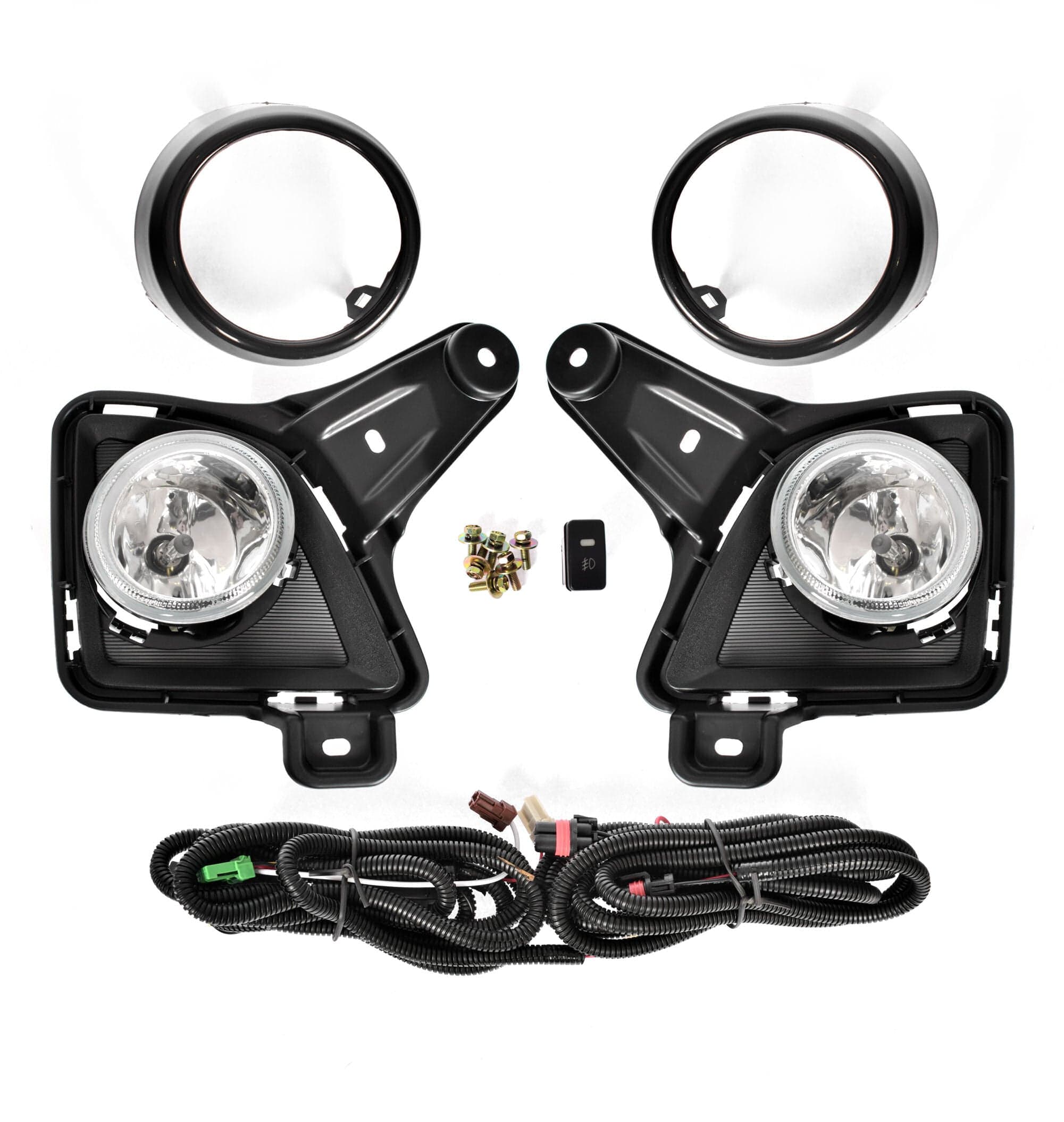 SET Fog Light Spot Driving Lamp KIT (Black) For Toyota Hiace TRH KDH view 2
