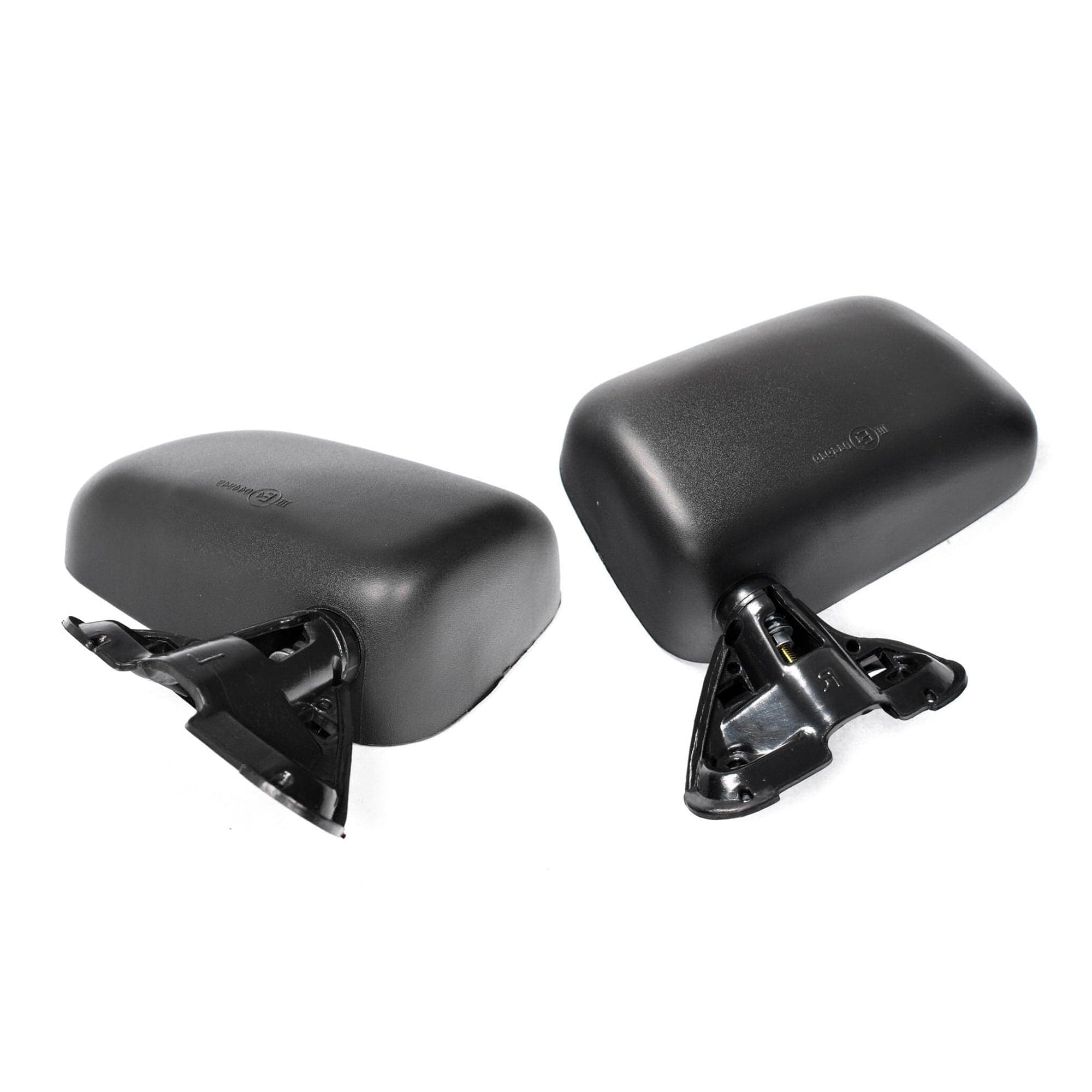 Pair LH+RH Manual Door Mirror Skin Mount Black For Toyota Hilux 1988~2005 Ute view 2
