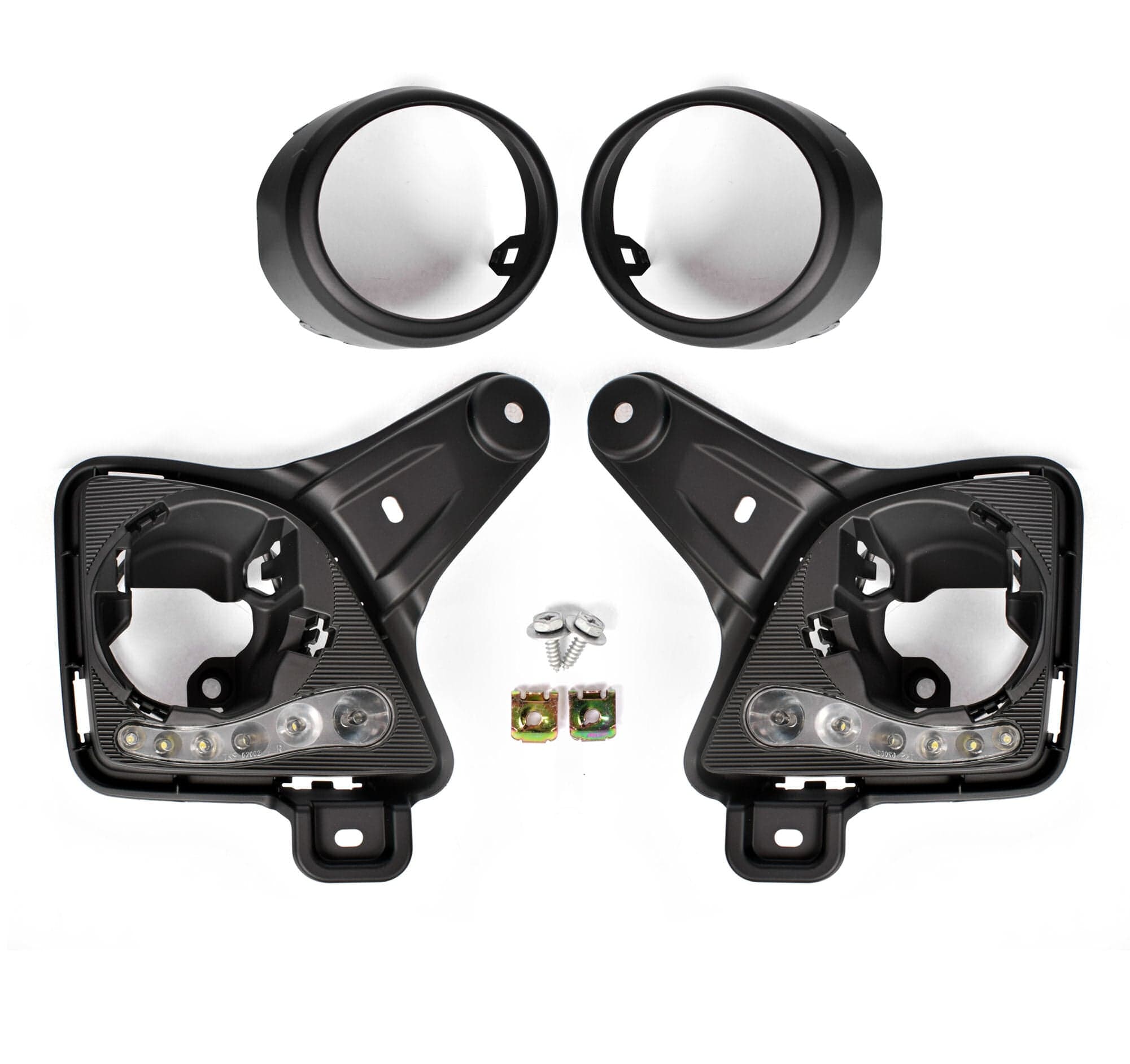 LED DRL Day Light Running Lamp Bezel Fog Driving Cover For Toyota Hiace 10~13 view 2