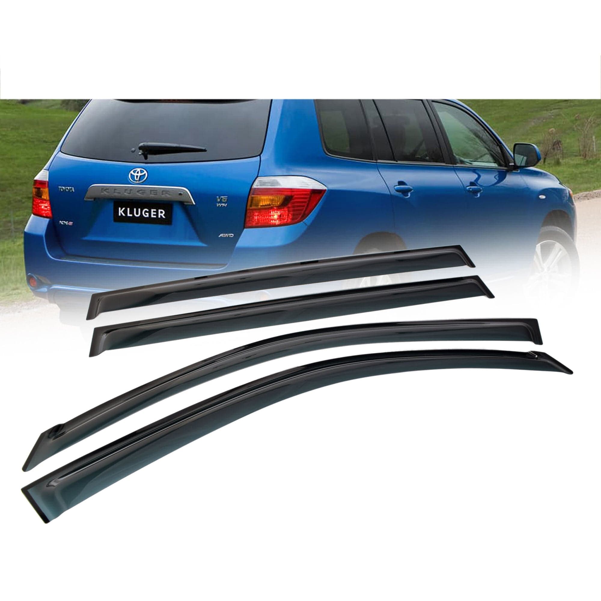 Weathershield Weather Shields Window Visor For Toyota Kluger GSU40 Series 07~13
