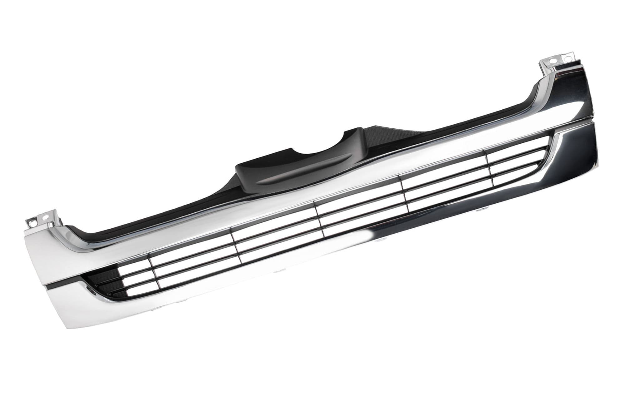 Main Grille Upper Mesh Top Chrome Black For Toyota Hiace Low Roof LWB Van 07~10 view 2