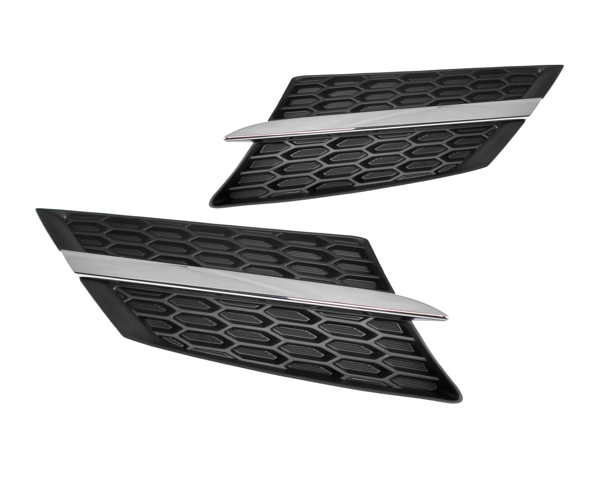 Pair LH+RH Front Main Grille Upper Mesh Grill For Toyota RAV4 40 Series 12~15