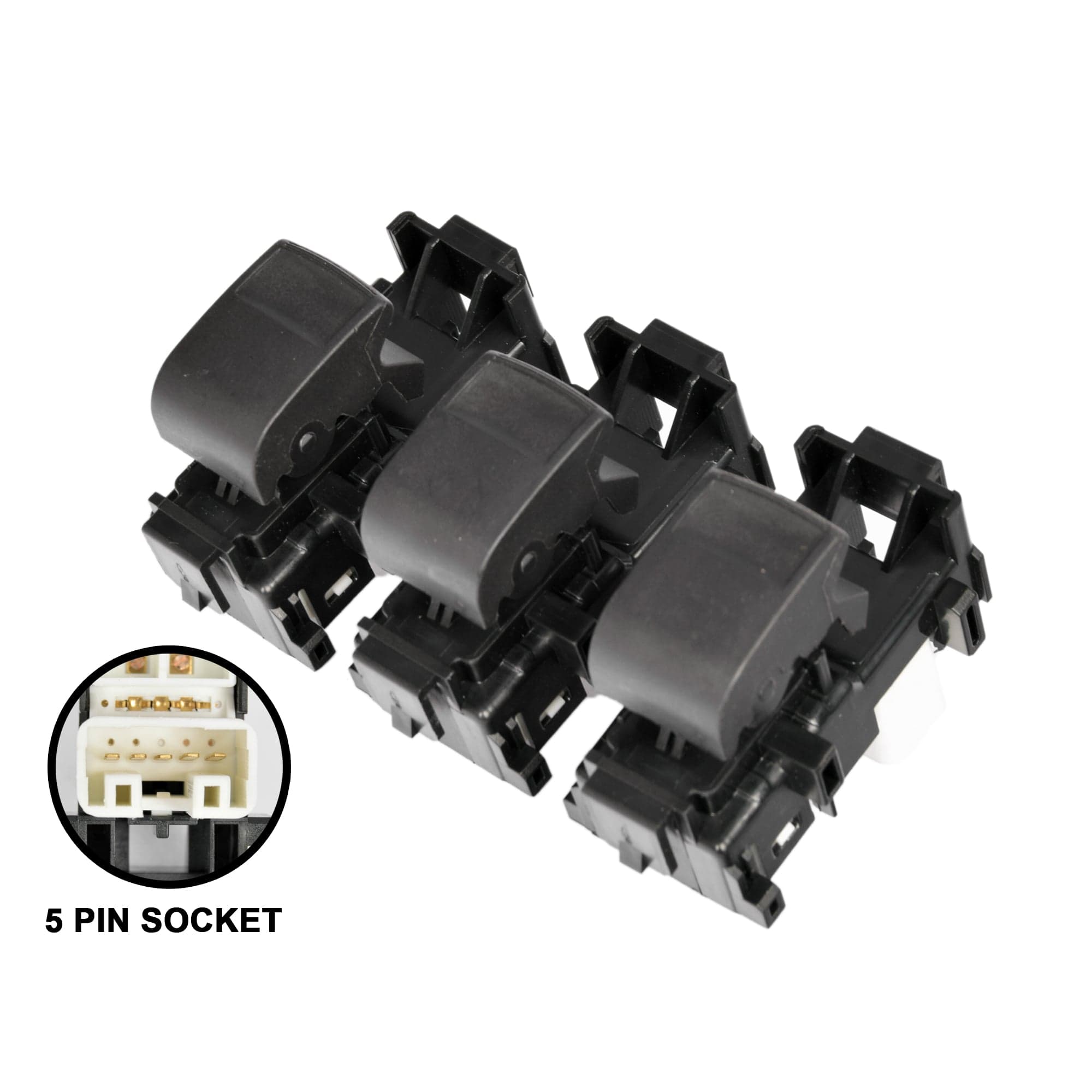 3 x Single Electric Power Window Control Switch For Toyota Yaris NCP93 2006~2016
