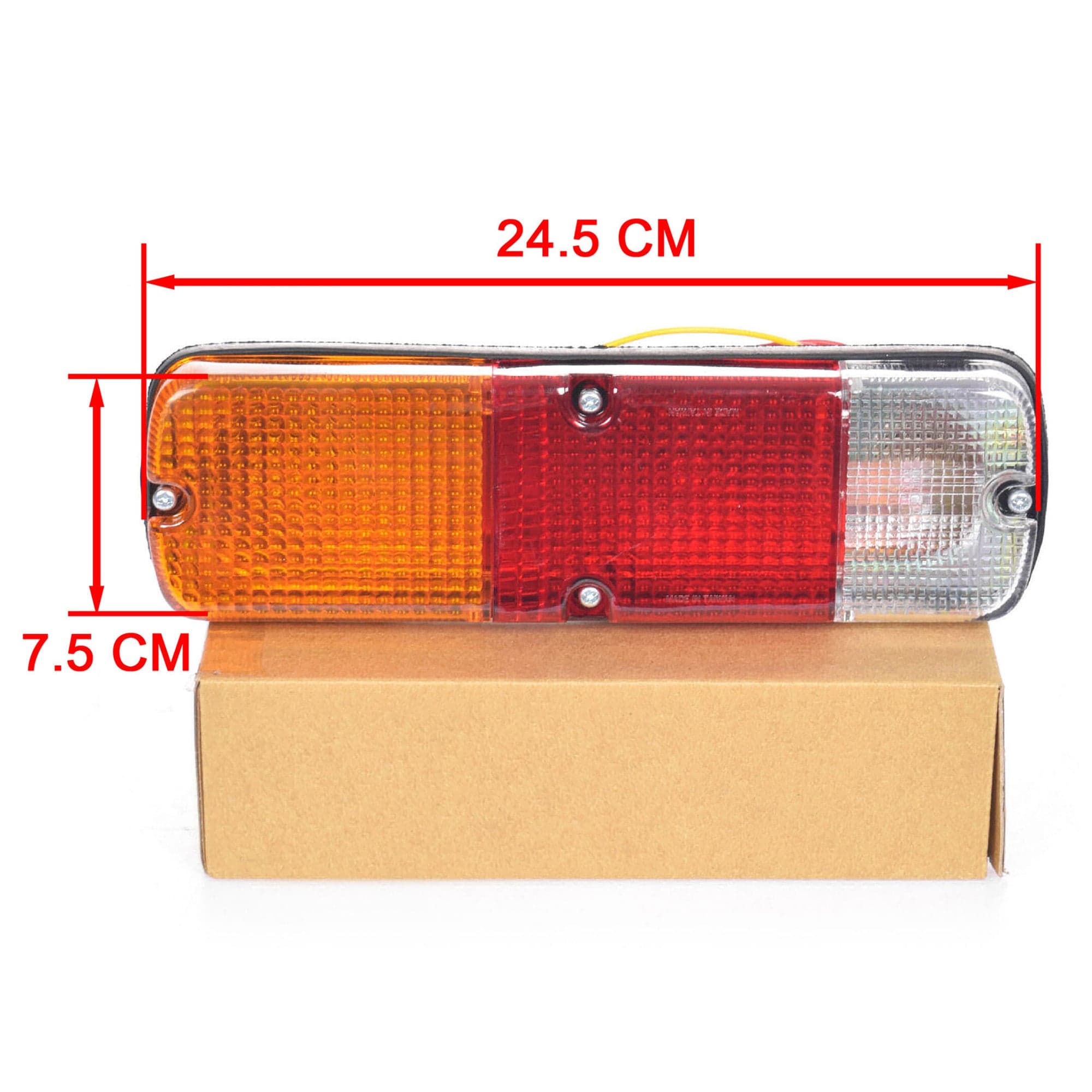 1 x LH=RH Tail Light Lamp 245mm NO Base For Toyota Hilux / Landcruiser 1988-On view 2