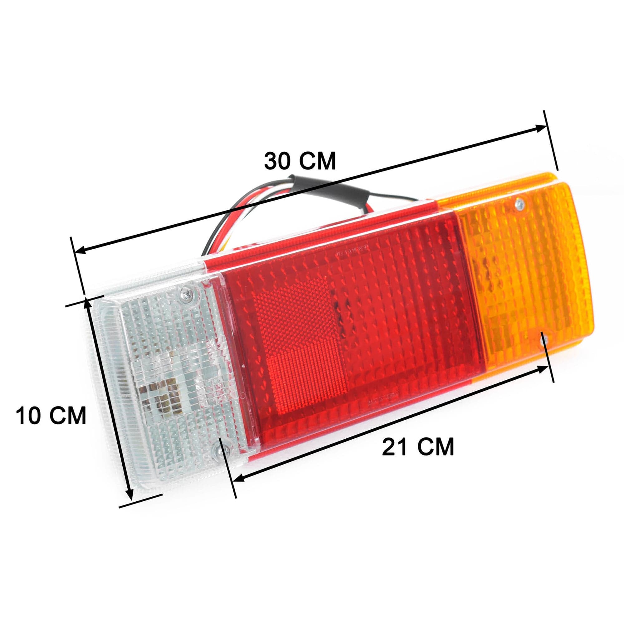 1 x LH=RH Tail Light Lamp (30cm Square) For Toyota Hilux / Landcruiser 1988-On view 2