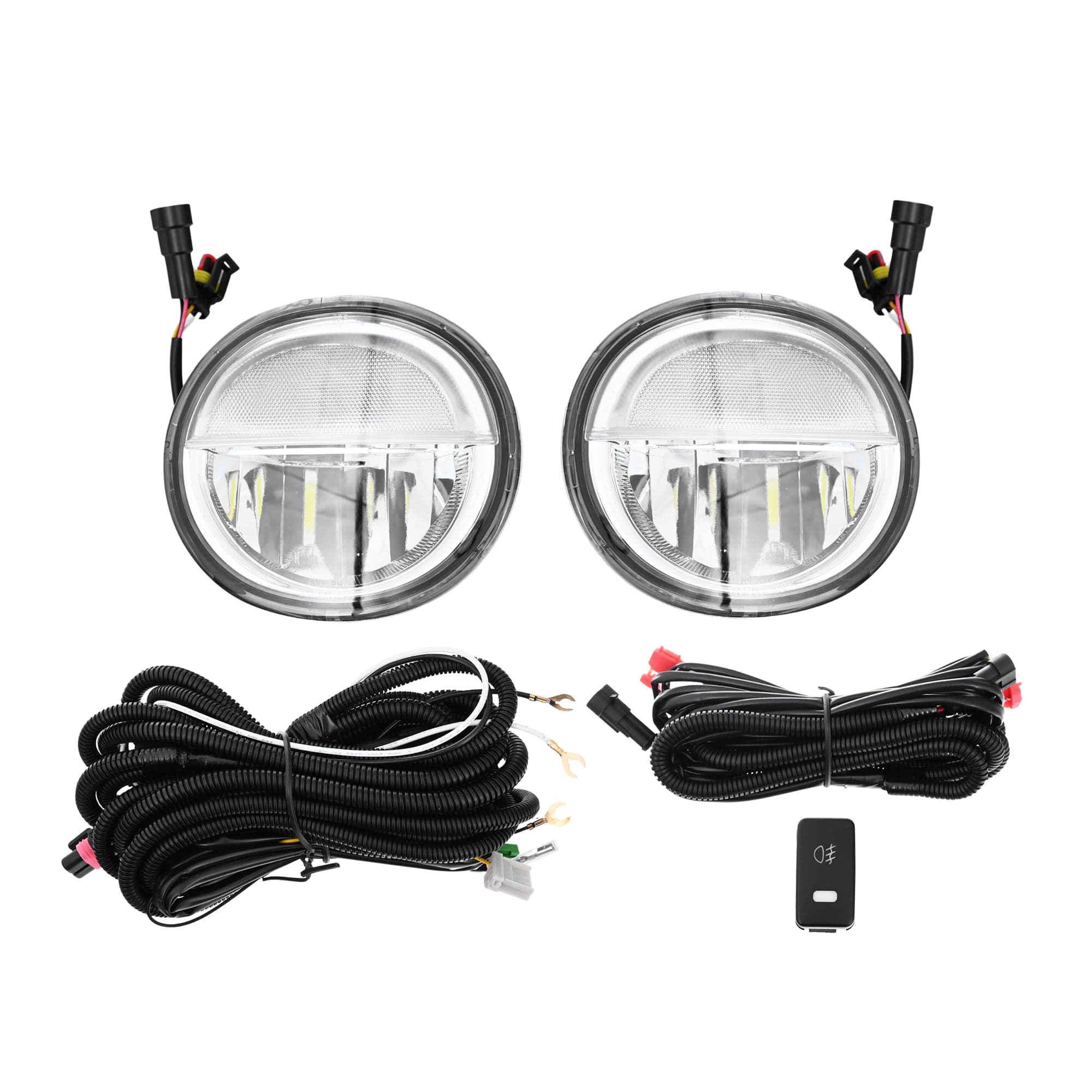 Set LED Fog Light Spot Driving Lamp KIT For Toyota Landcruiser 70 Series 07~23 view 2